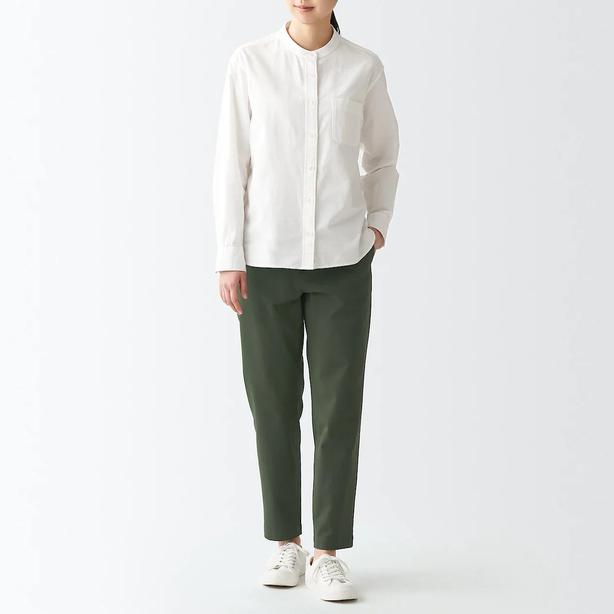 Women's 4-Way Stretch Chino Slim Tapered Pants (L 30inch / 75cm) - Image 27