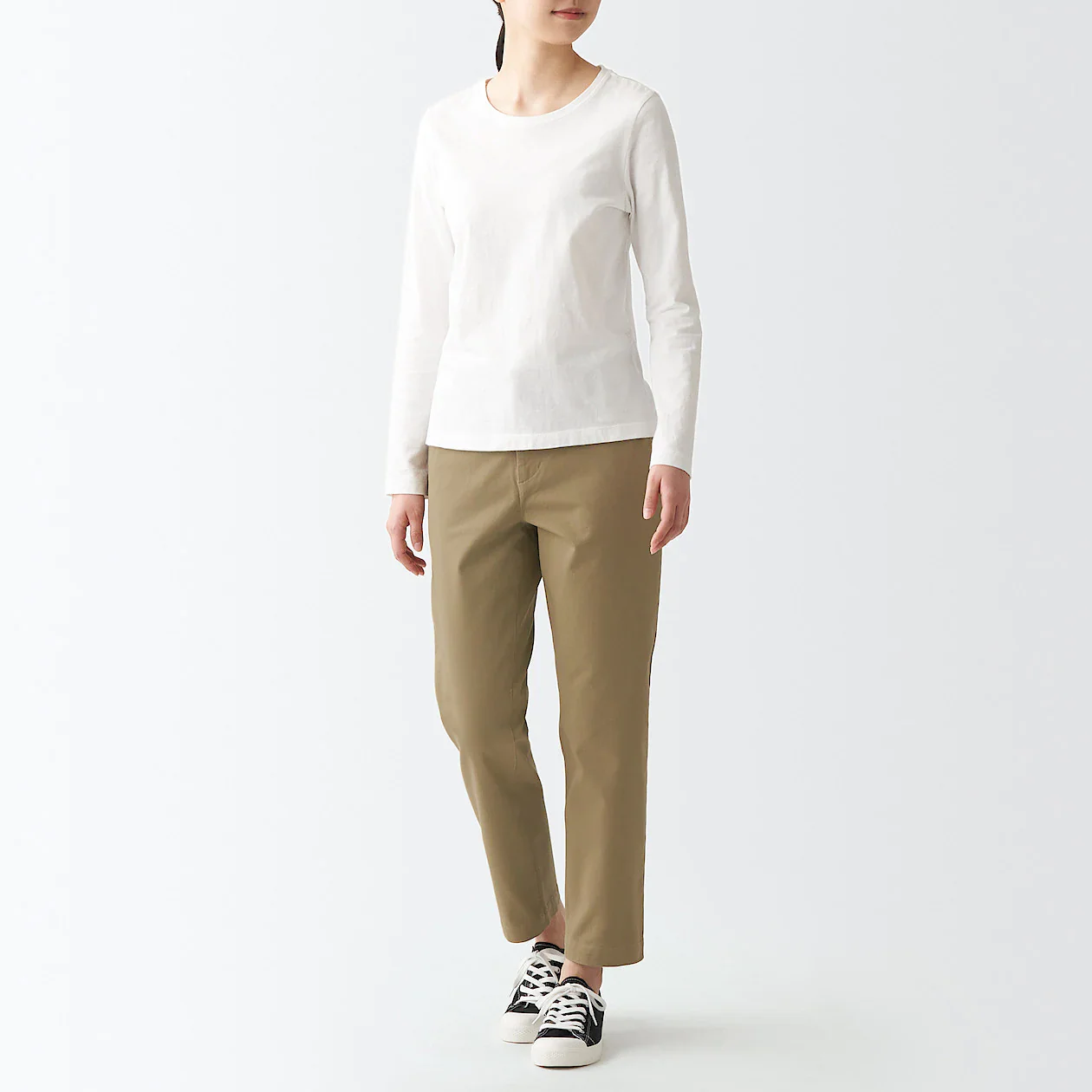 Women's 4-Way Stretch Chino Slim Tapered Pants (L 30inch / 75cm) - Image 4