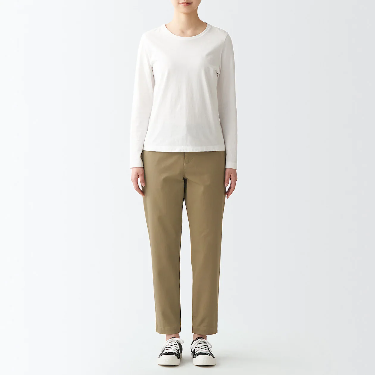 Women's 4-Way Stretch Chino Slim Tapered Pants (L 30inch / 75cm) - Image 5