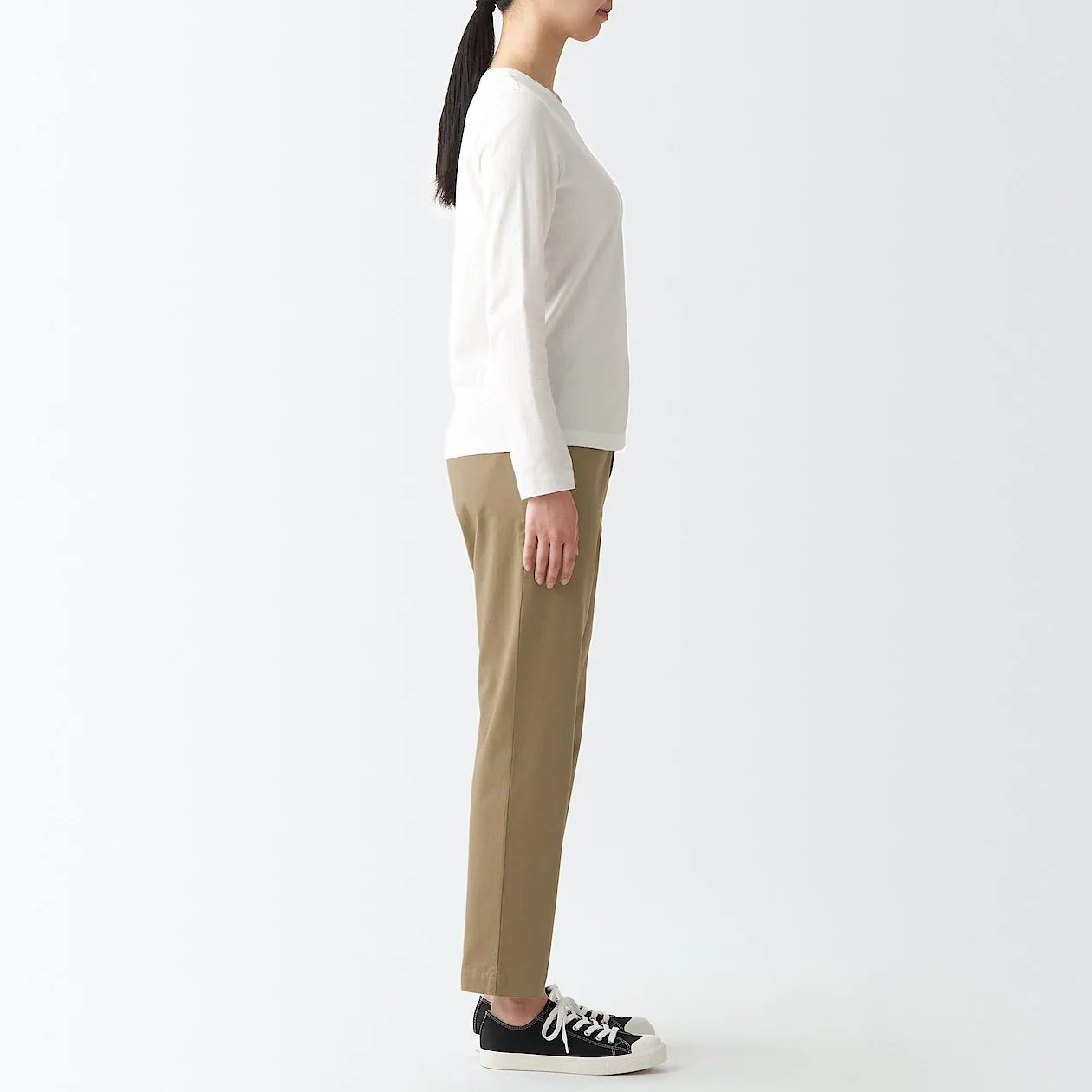 Women's 4-Way Stretch Chino Slim Tapered Pants (L 30inch / 75cm) - Image 6