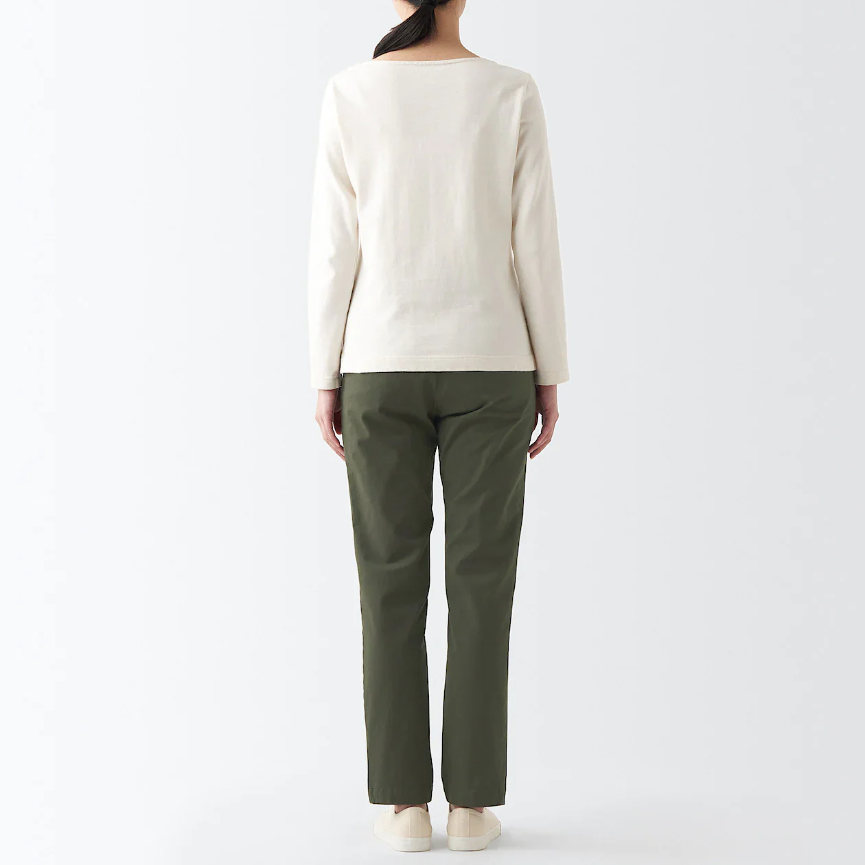Women's 4-Way Stretch Chino Slim Tapered Pants (L 32inch / 82cm) - Image 16