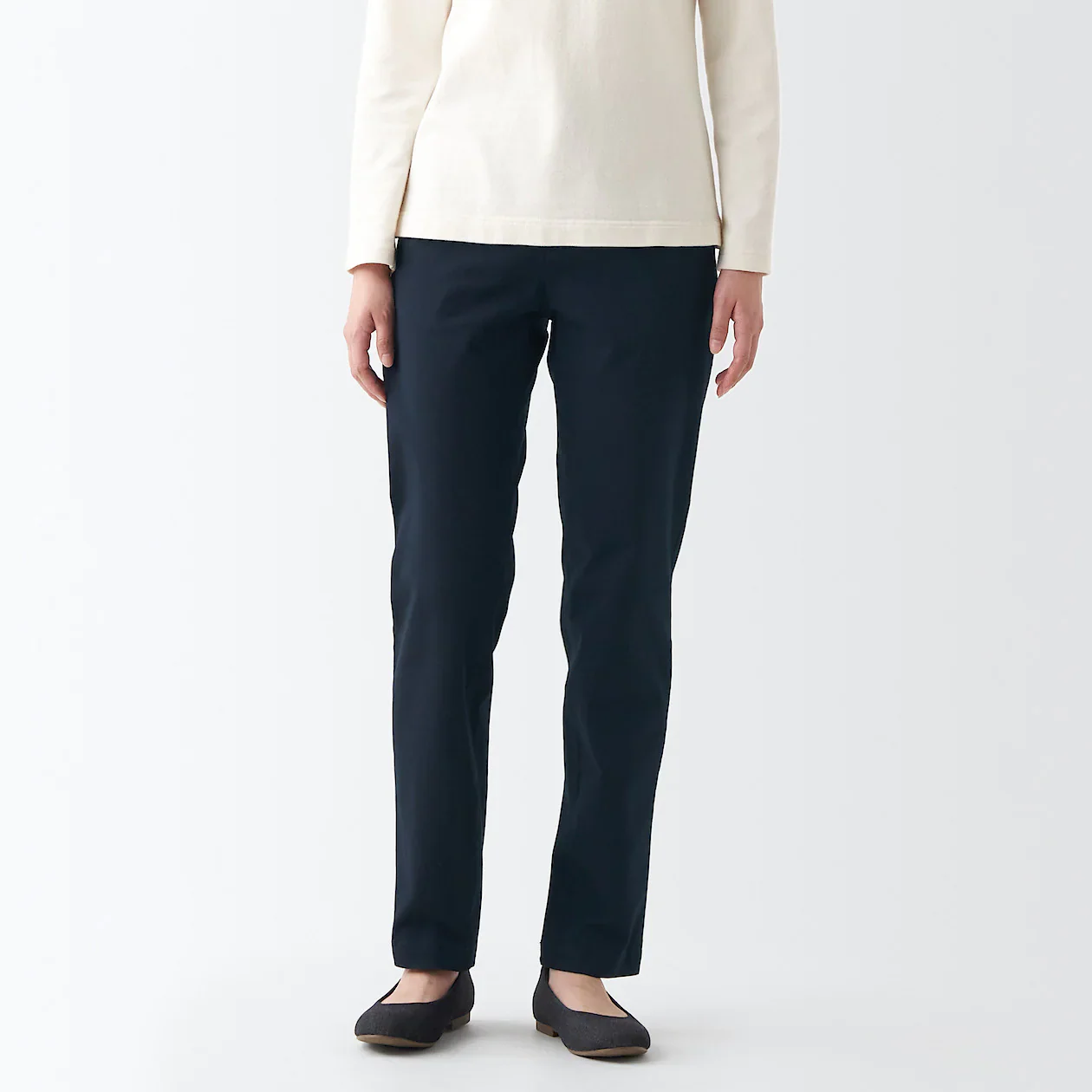 Women's 4-Way Stretch Chino Slim Tapered Pants (L 32inch / 82cm) - Image 3