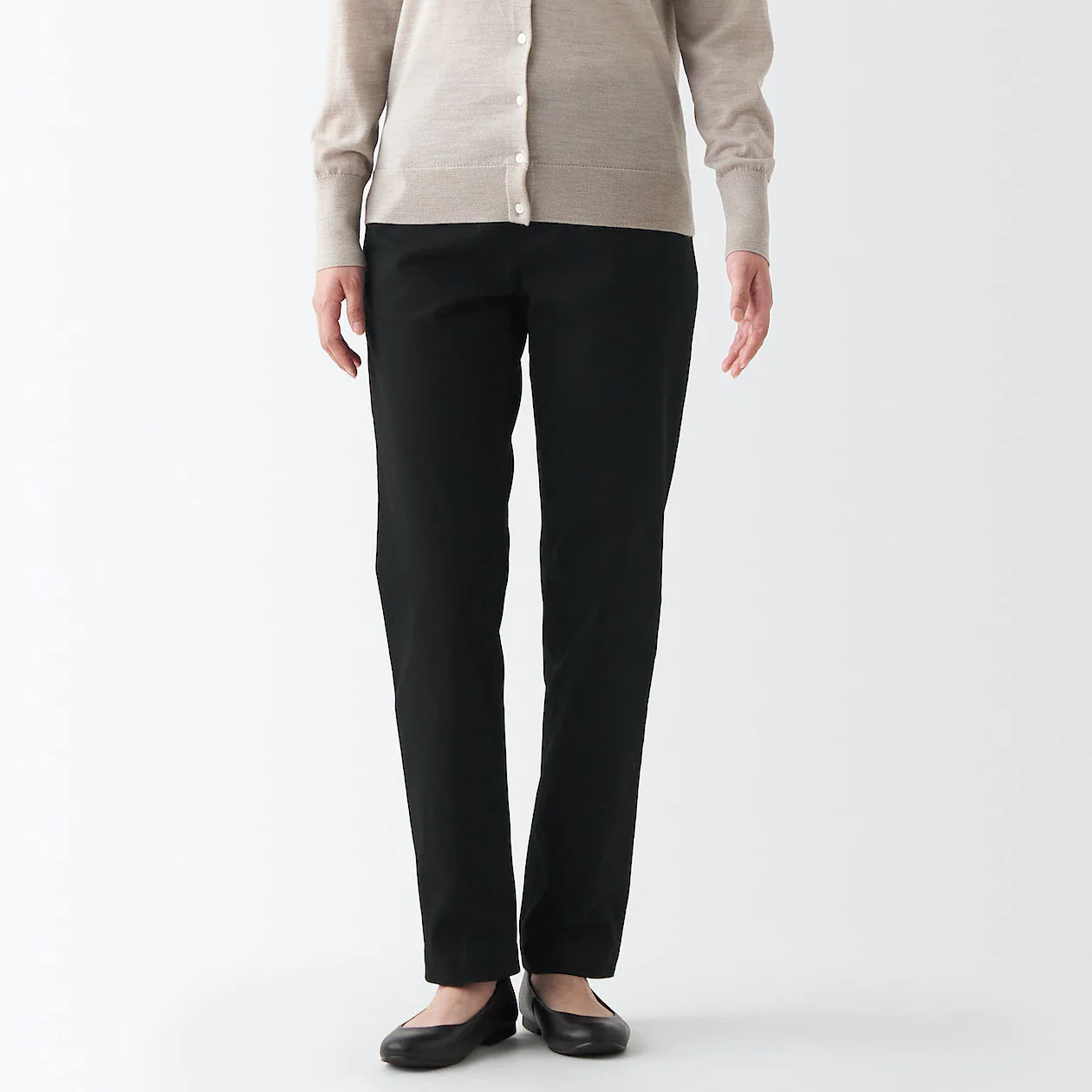 Women's 4-Way Stretch Chino Slim Tapered Pants (L 32inch / 82cm) - Image 33