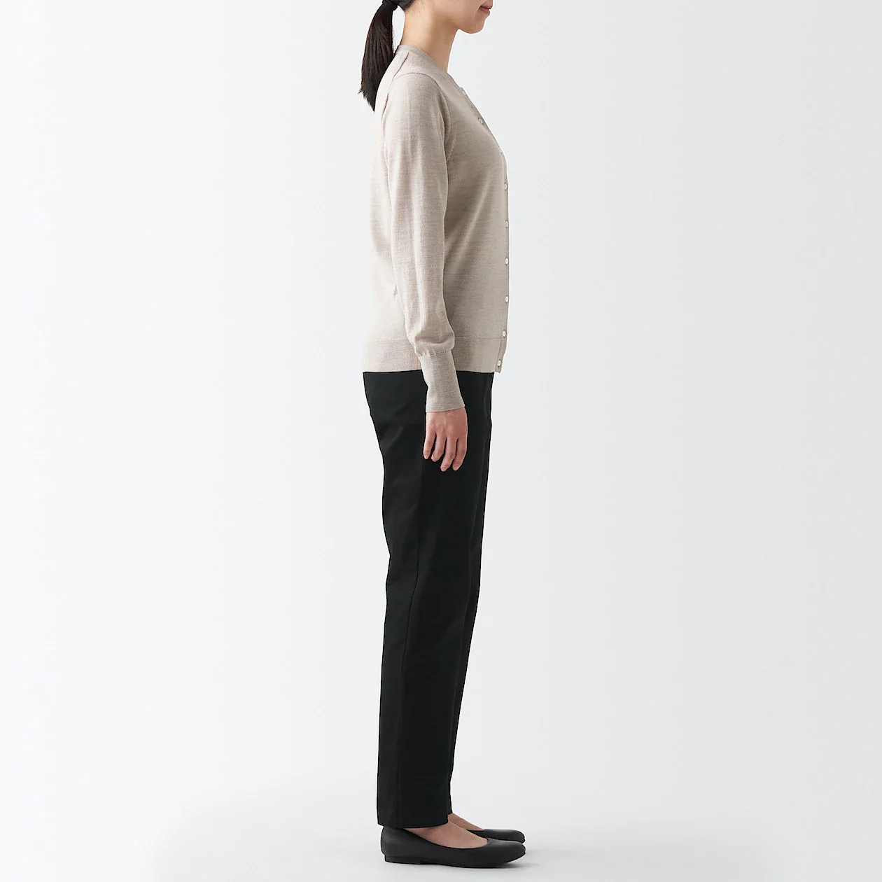 Women's 4-Way Stretch Chino Slim Tapered Pants (L 32inch / 82cm) - Image 35