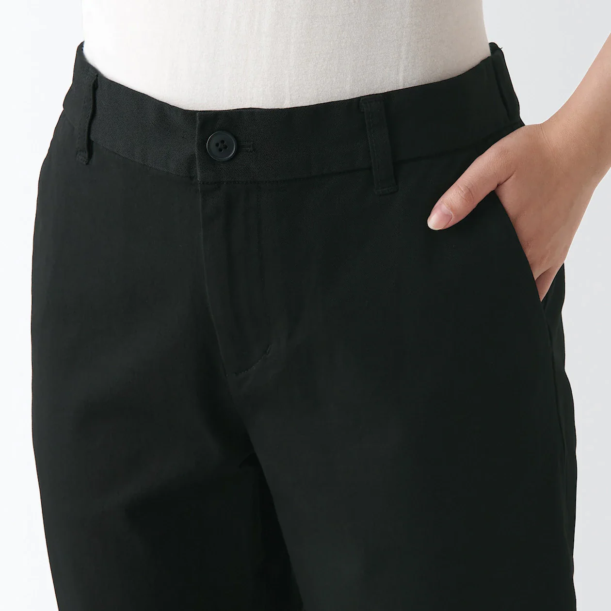 Women's 4-Way Stretch Chino Slim Tapered Pants (L 32inch / 82cm) - Image 38