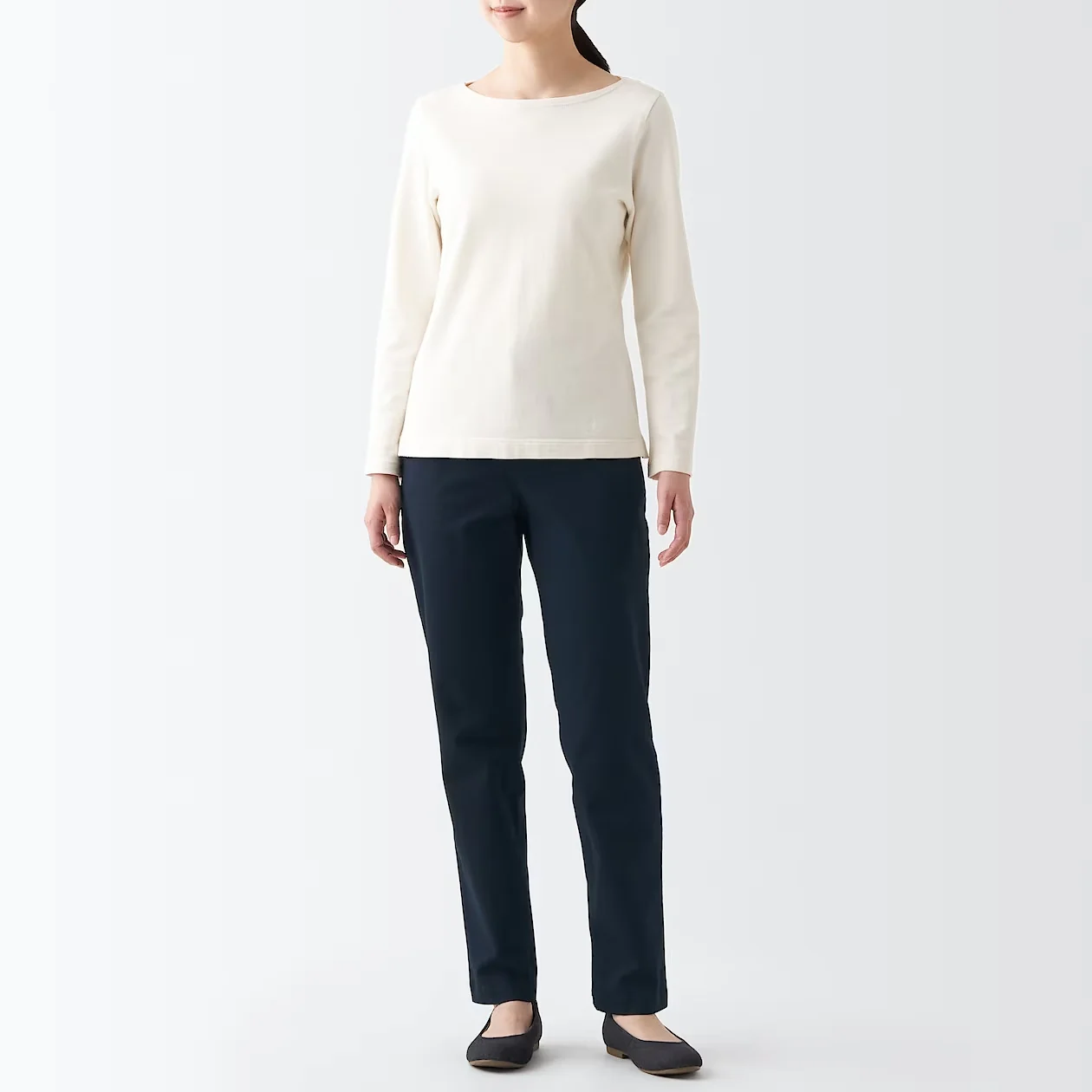 Women's 4-Way Stretch Chino Slim Tapered Pants (L 32inch / 82cm) - Image 4