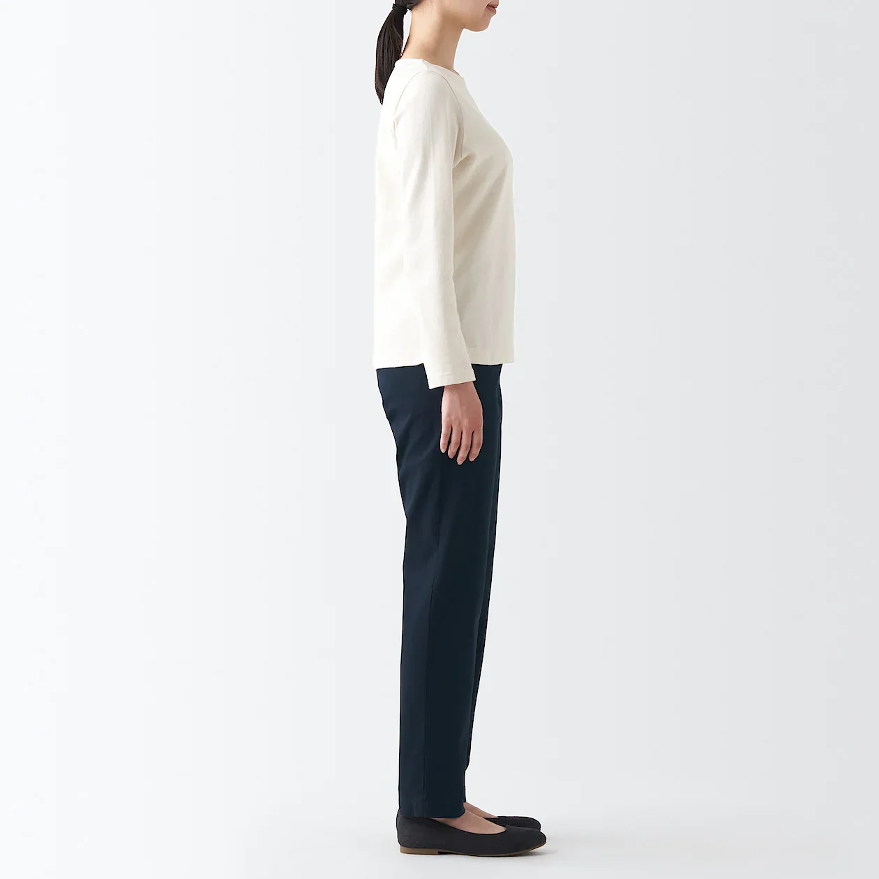Women's 4-Way Stretch Chino Slim Tapered Pants (L 32inch / 82cm) - Image 5