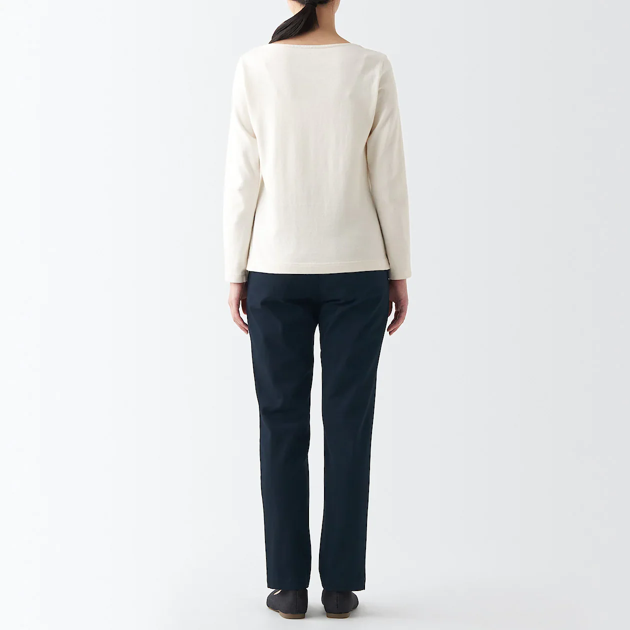 Women's 4-Way Stretch Chino Slim Tapered Pants (L 32inch / 82cm) - Image 6
