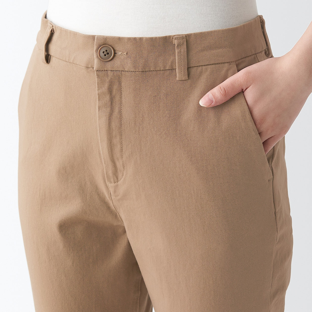 Women's 4-Way Stretch Chino Slim Tapered Pants (L 32inch / 80cm) - Image 17