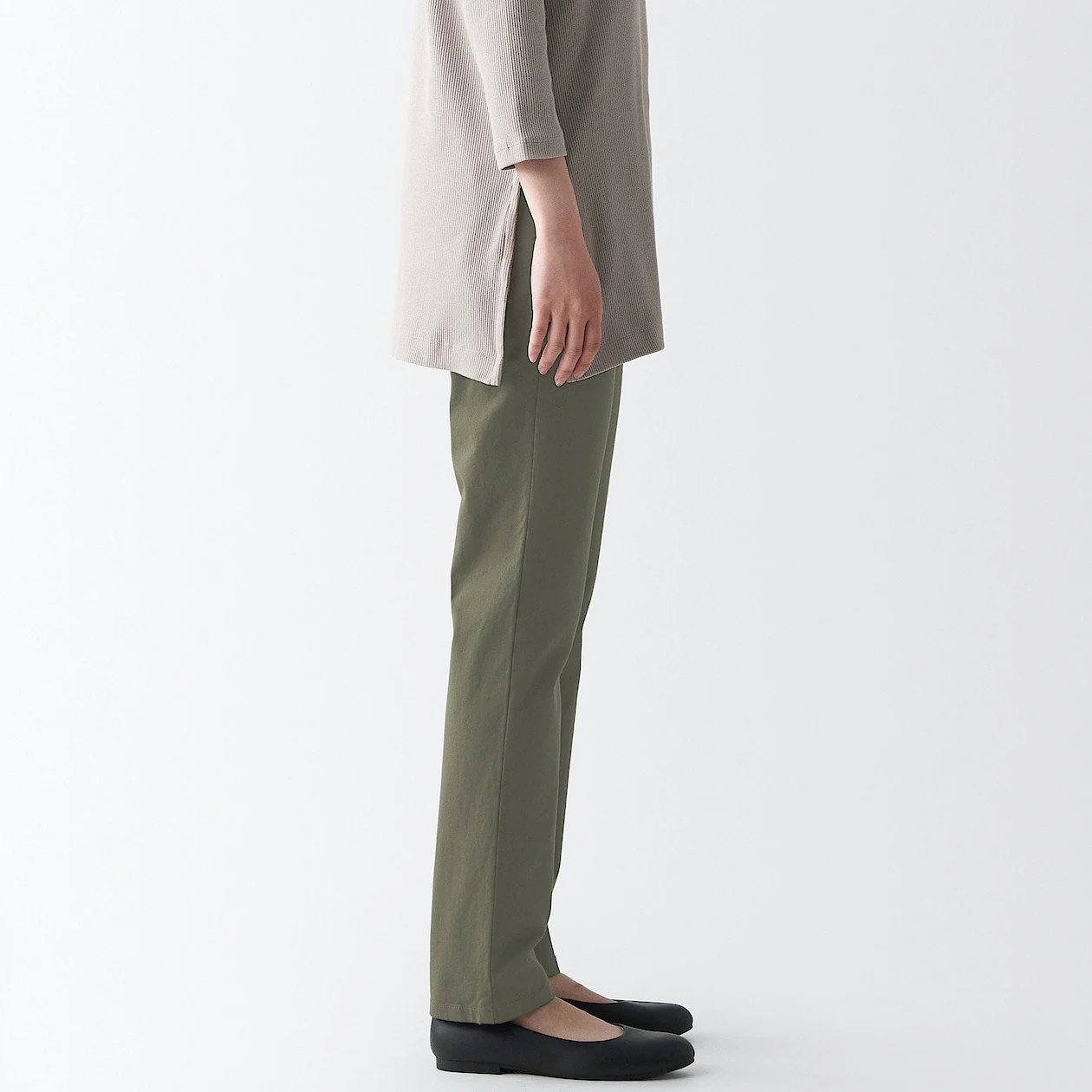 Women's 4-Way Stretch Chino Slim Tapered Pants (L 32inch / 80cm) - Image 25