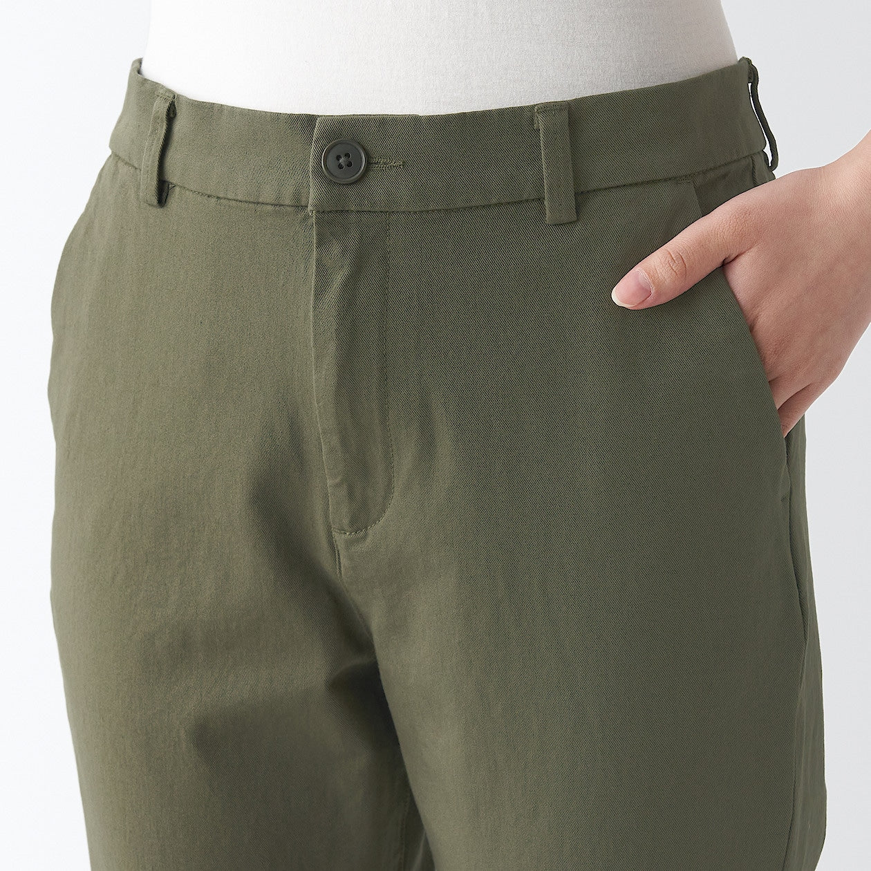 Women's 4-Way Stretch Chino Slim Tapered Pants (L 32inch / 80cm) - Image 27