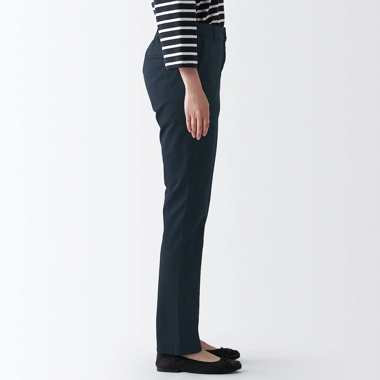 Women's 4-Way Stretch Chino Slim Tapered Pants (L 32inch / 80cm) - Image 35