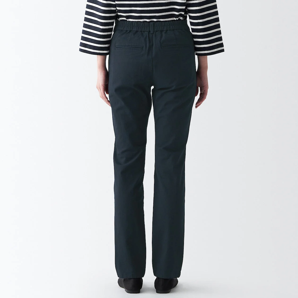 Women's 4-Way Stretch Chino Slim Tapered Pants (L 32inch / 80cm) - Image 36