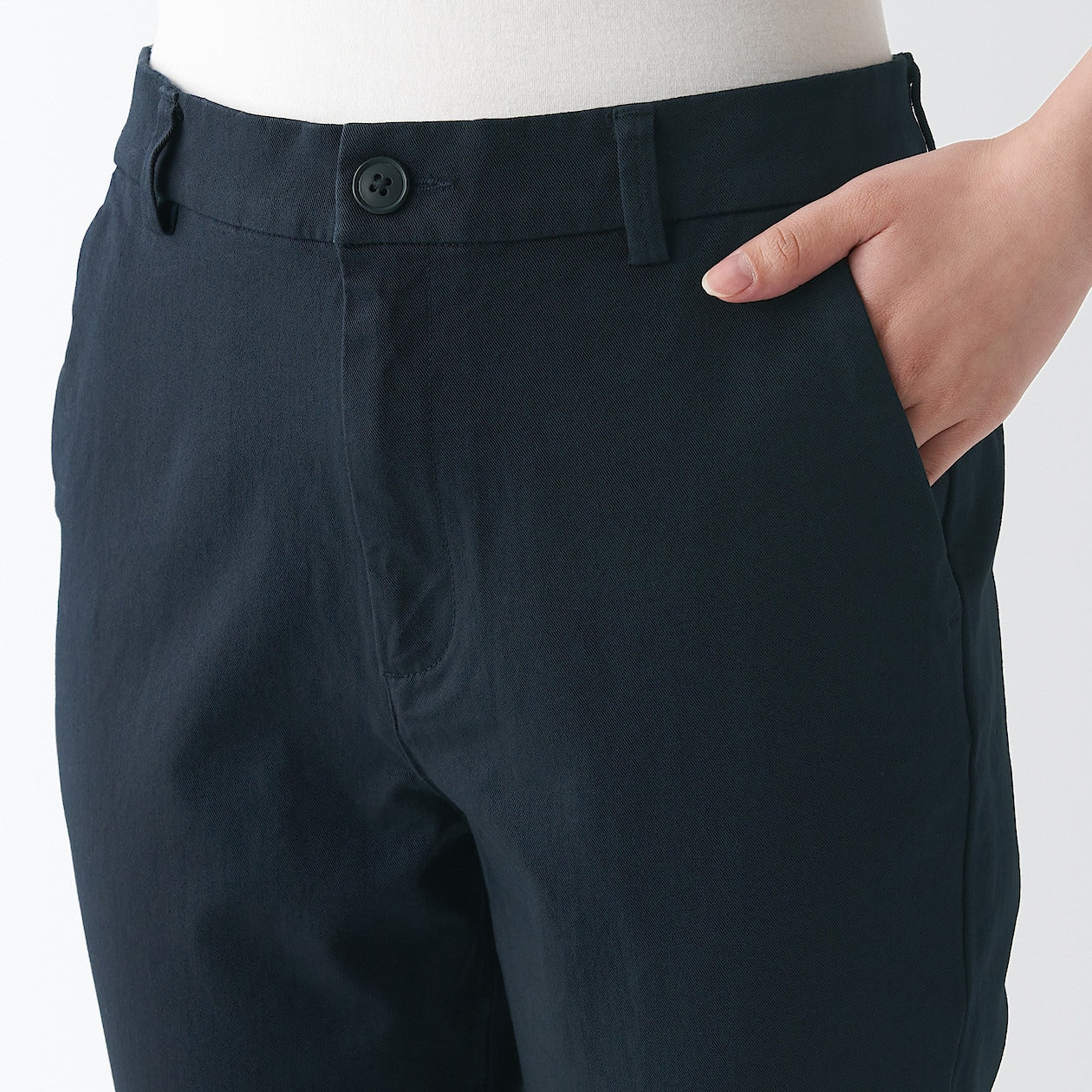 Women's 4-Way Stretch Chino Slim Tapered Pants (L 32inch / 80cm) - Image 37