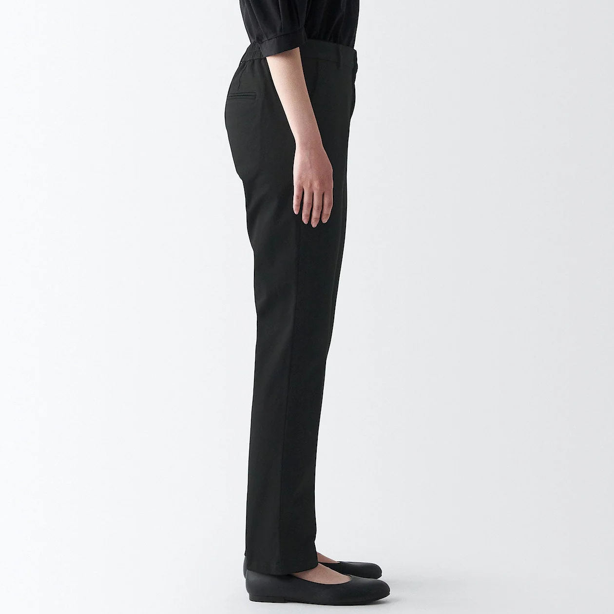 Women's 4-Way Stretch Chino Slim Tapered Pants (L 32inch / 80cm) - Image 5