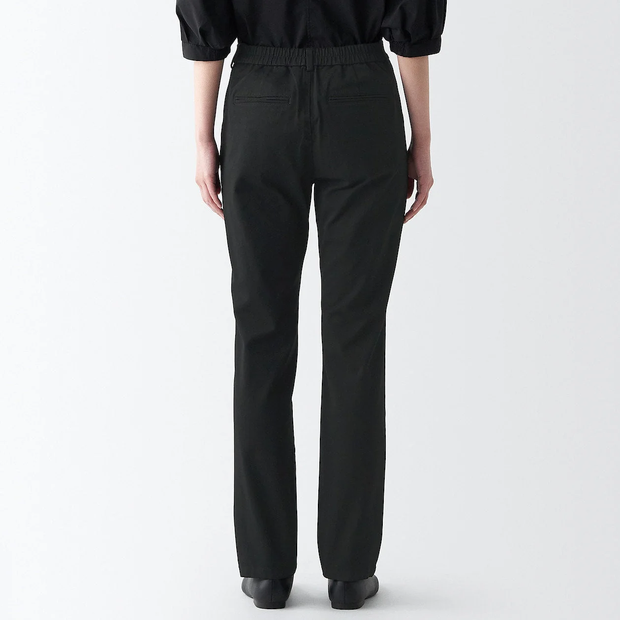 Women's 4-Way Stretch Chino Slim Tapered Pants (L 32inch / 80cm) - Image 6