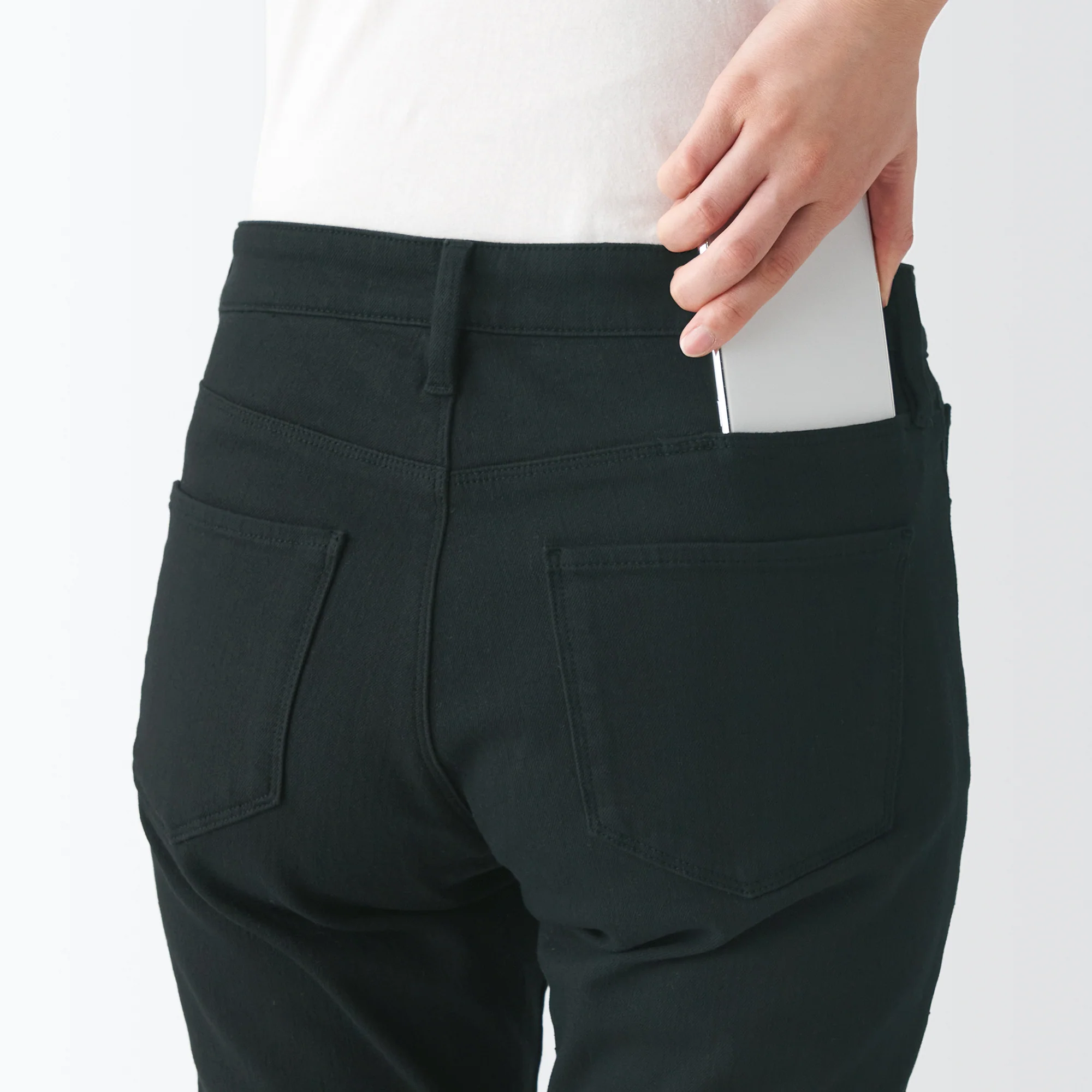 Women's 4 Way Stretch Denim Skinny Ankle Pants (L 28inch / 70cm) - Image 10