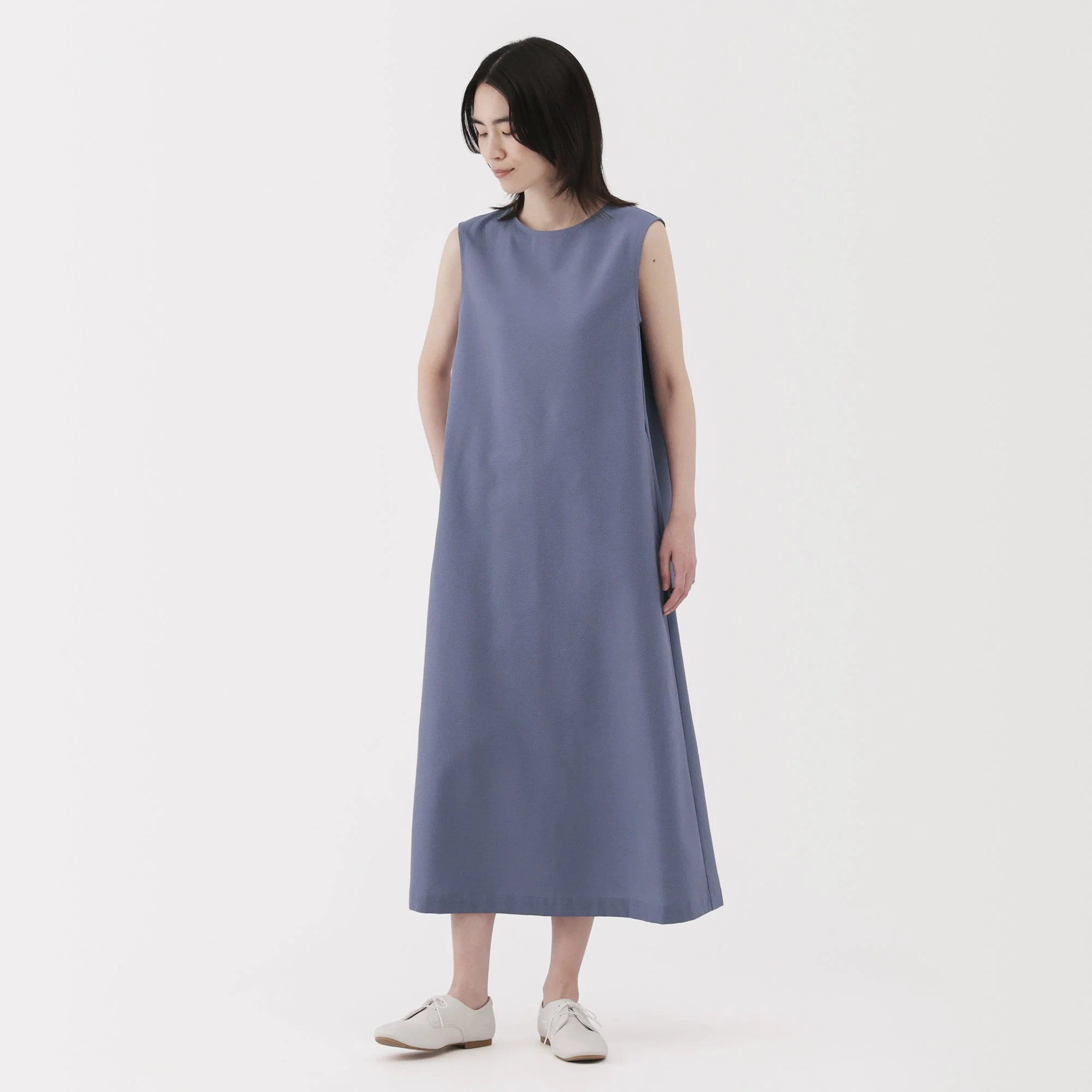 Women's Breathable Seersucker Sleeveless Dress - Image 13
