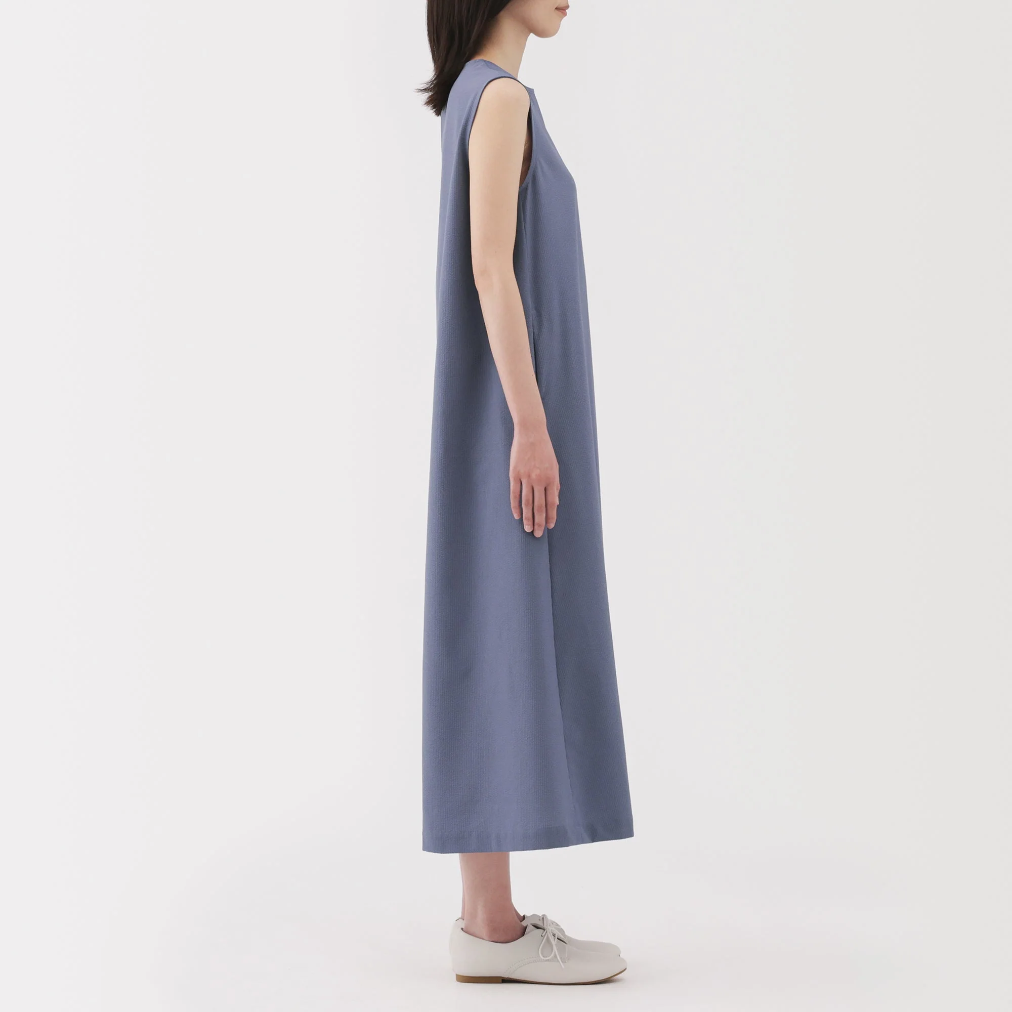 Women's Breathable Seersucker Sleeveless Dress - Image 15