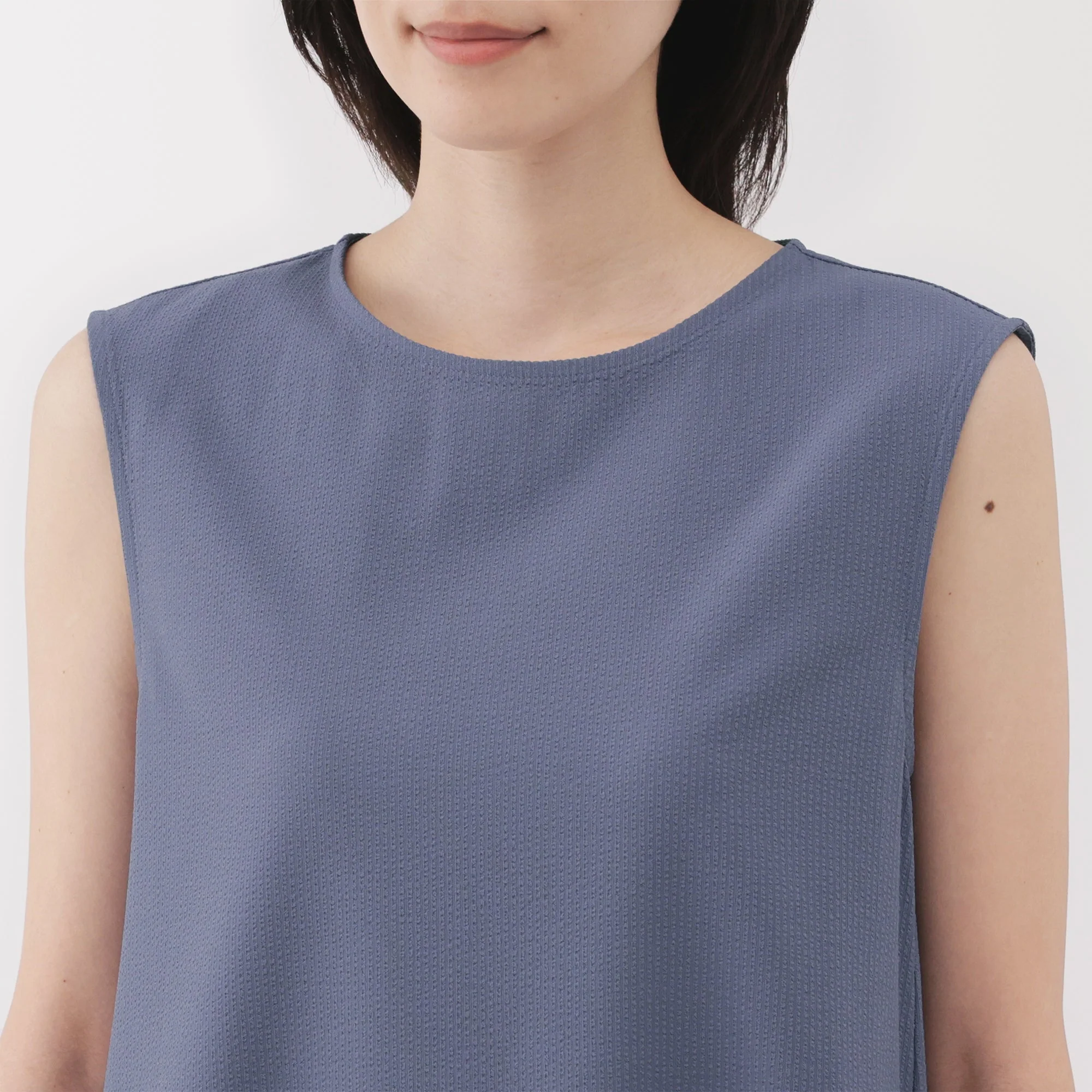 Women's Breathable Seersucker Sleeveless Dress - Image 17