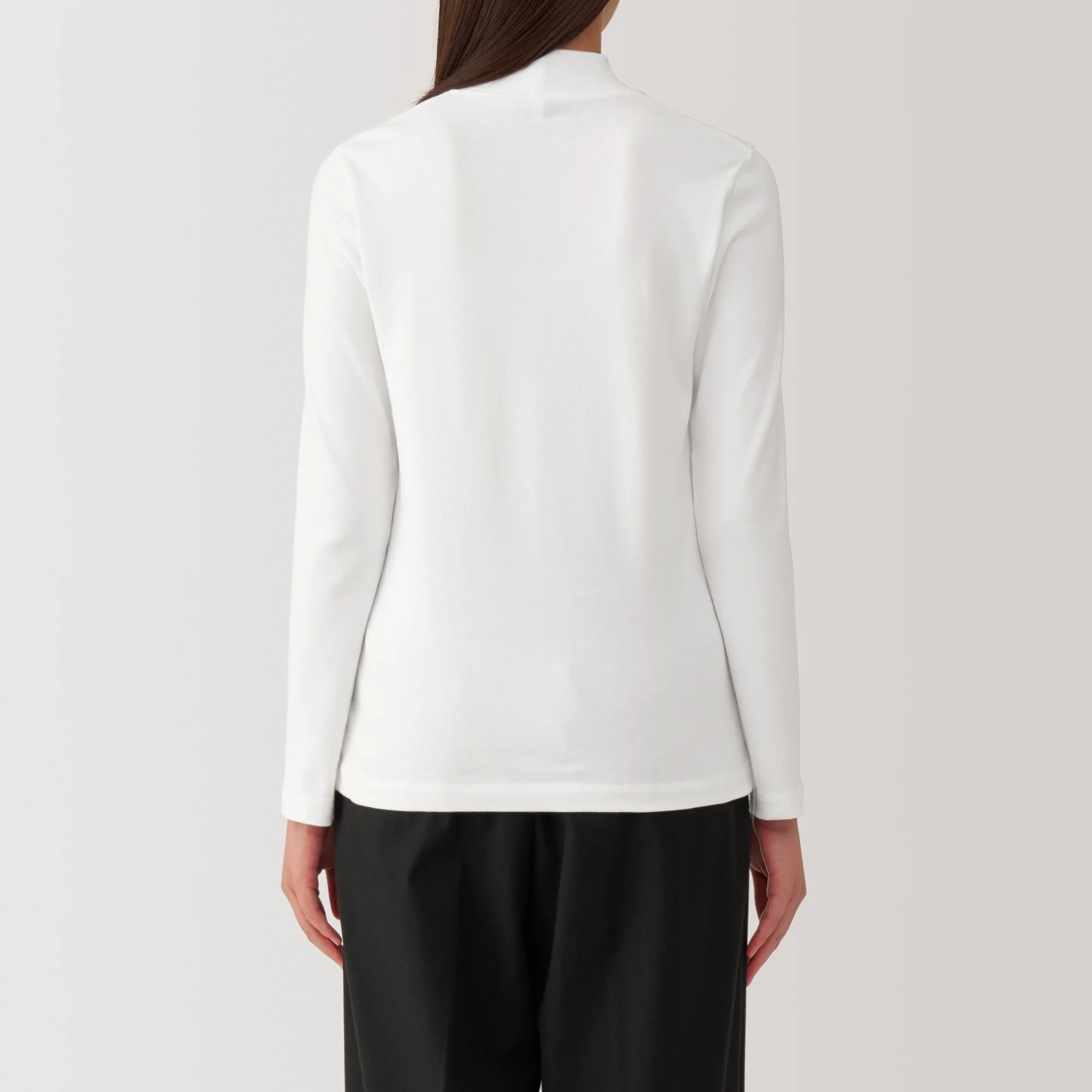 Women's Brushed Ribbed High Neck Long Sleeve T-Shirt - Image 22