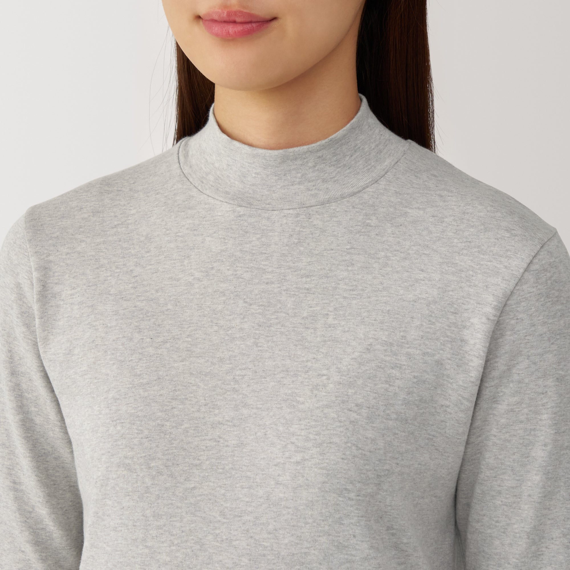 Women's Brushed Ribbed High Neck Long Sleeve T-Shirt - Image 31