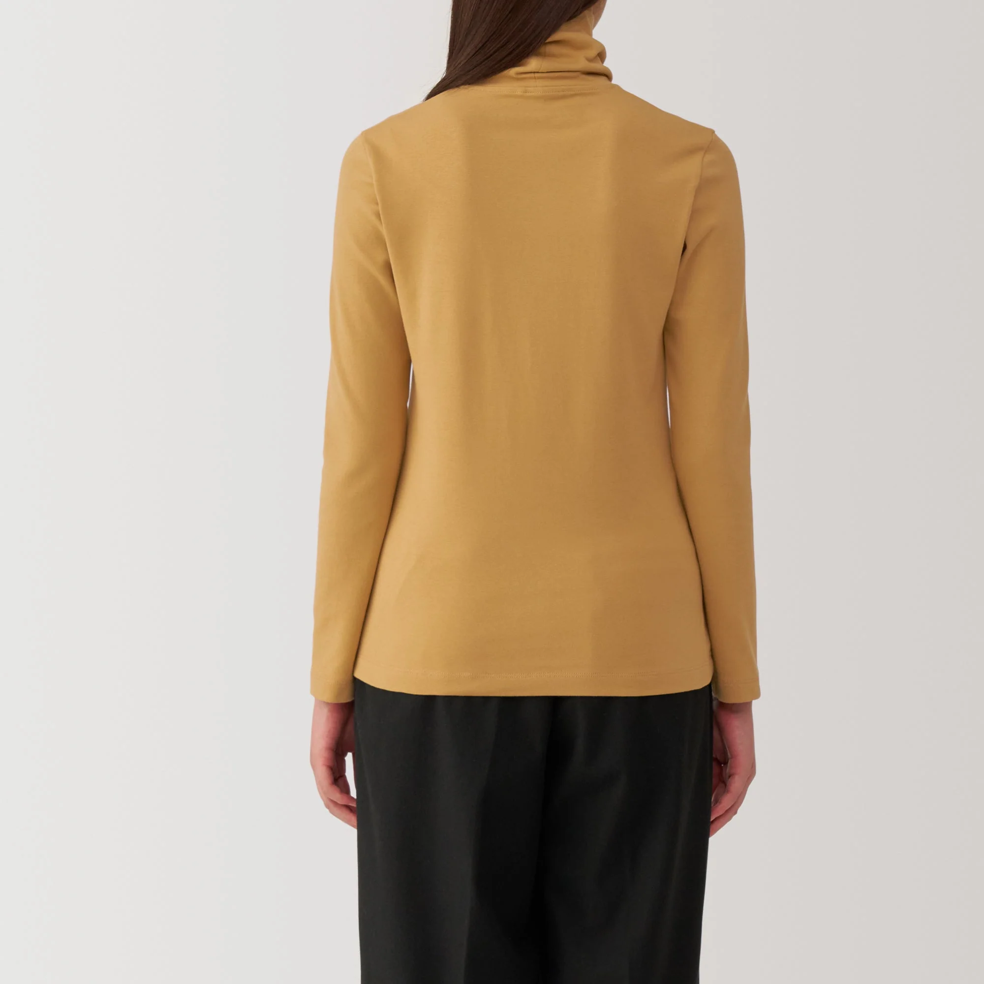Women's Brushed Ribbed Turtleneck T-Shirt - Image 16