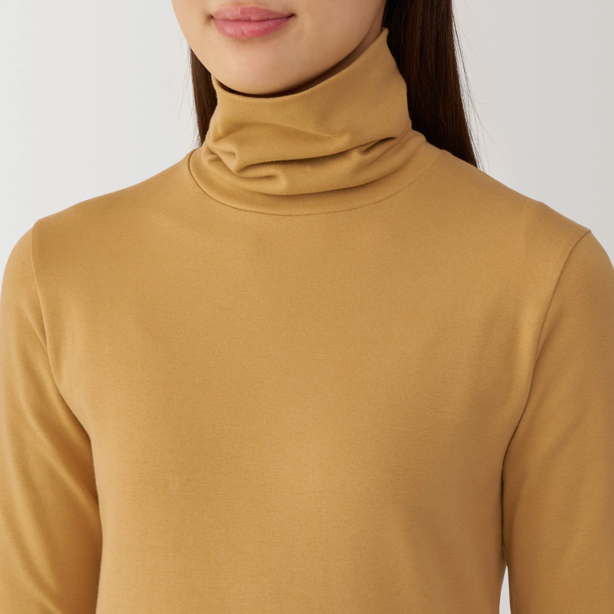 Women's Brushed Ribbed Turtleneck T-Shirt - Image 17