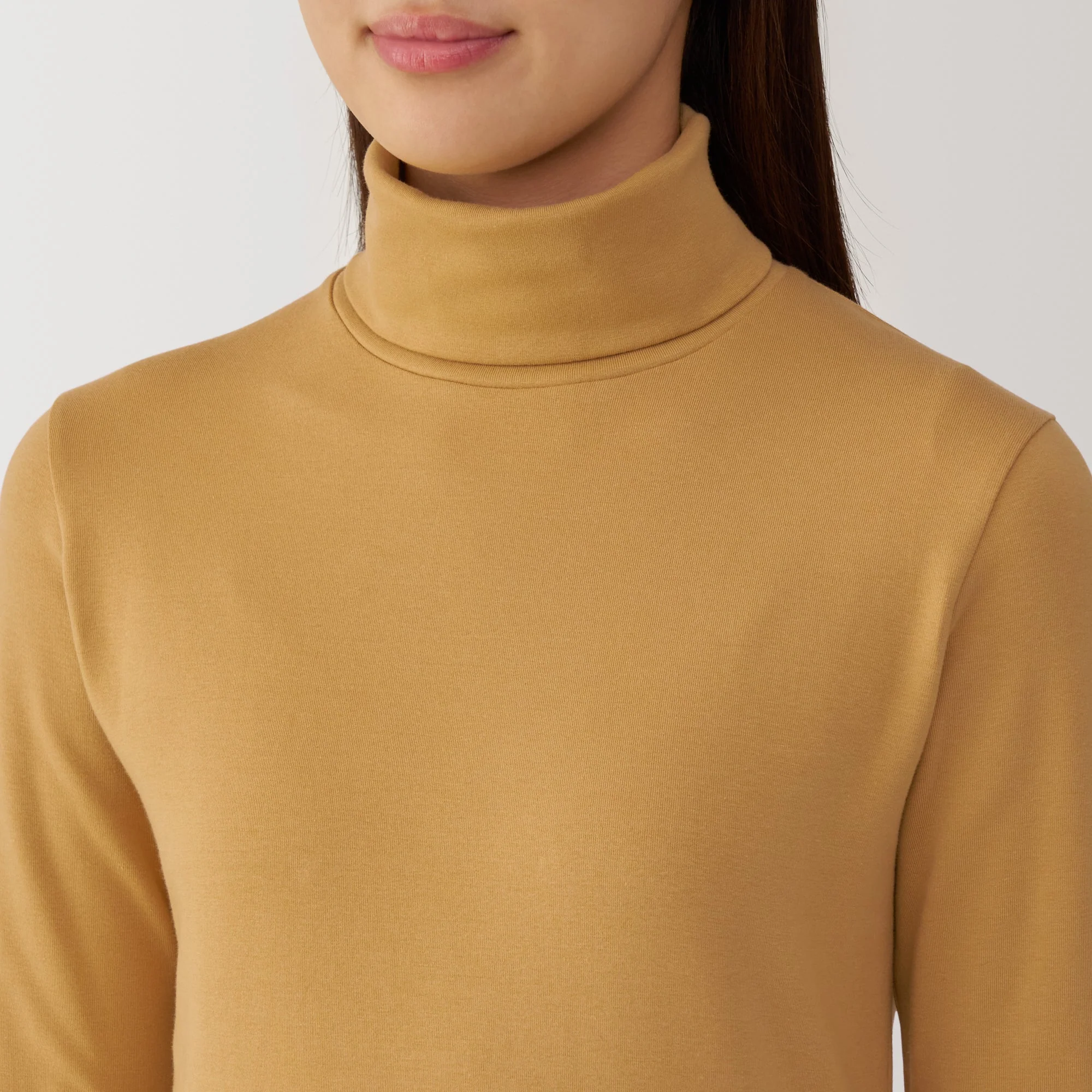 Women's Brushed Ribbed Turtleneck T-Shirt - Image 18