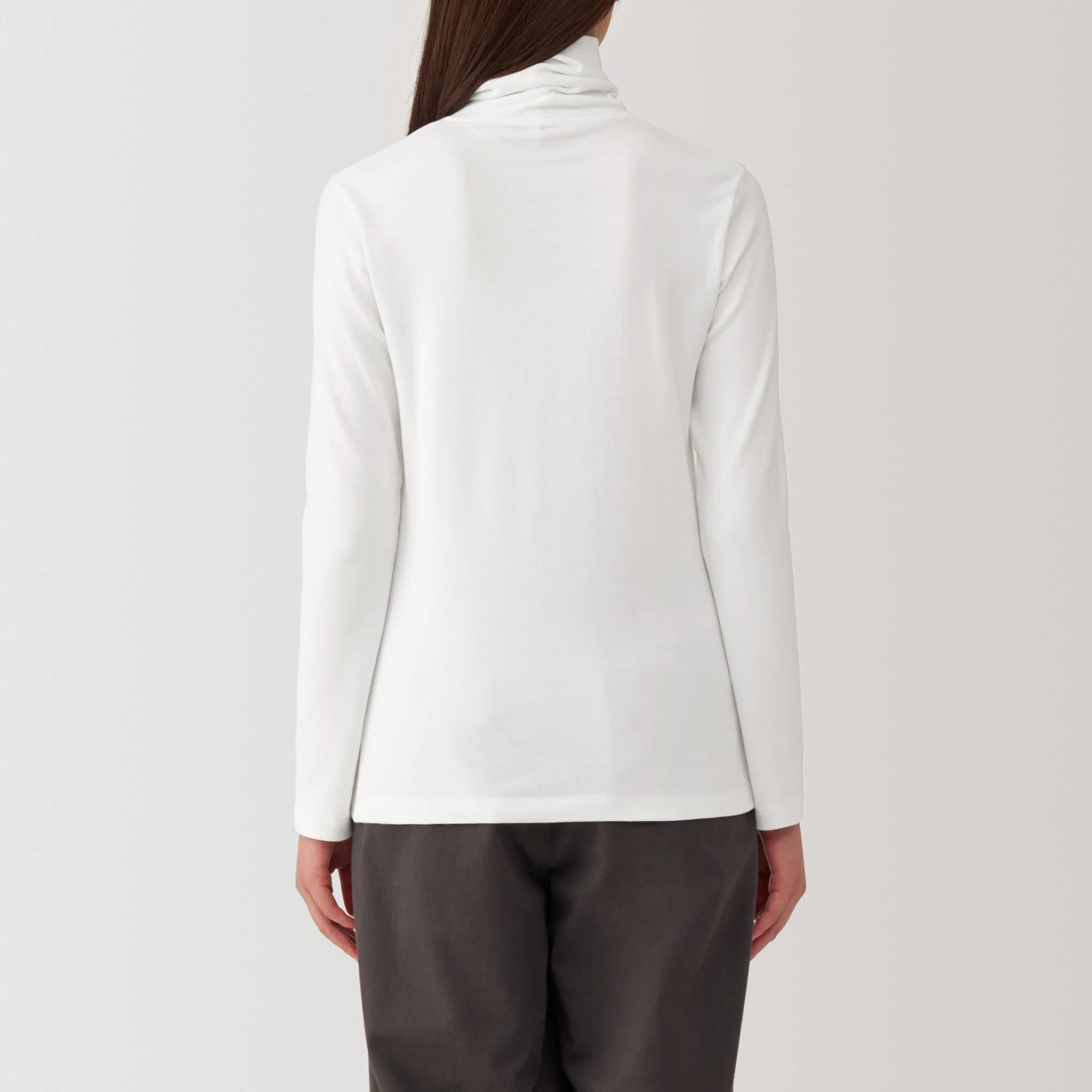 Women's Brushed Ribbed Turtleneck T-Shirt - Image 25