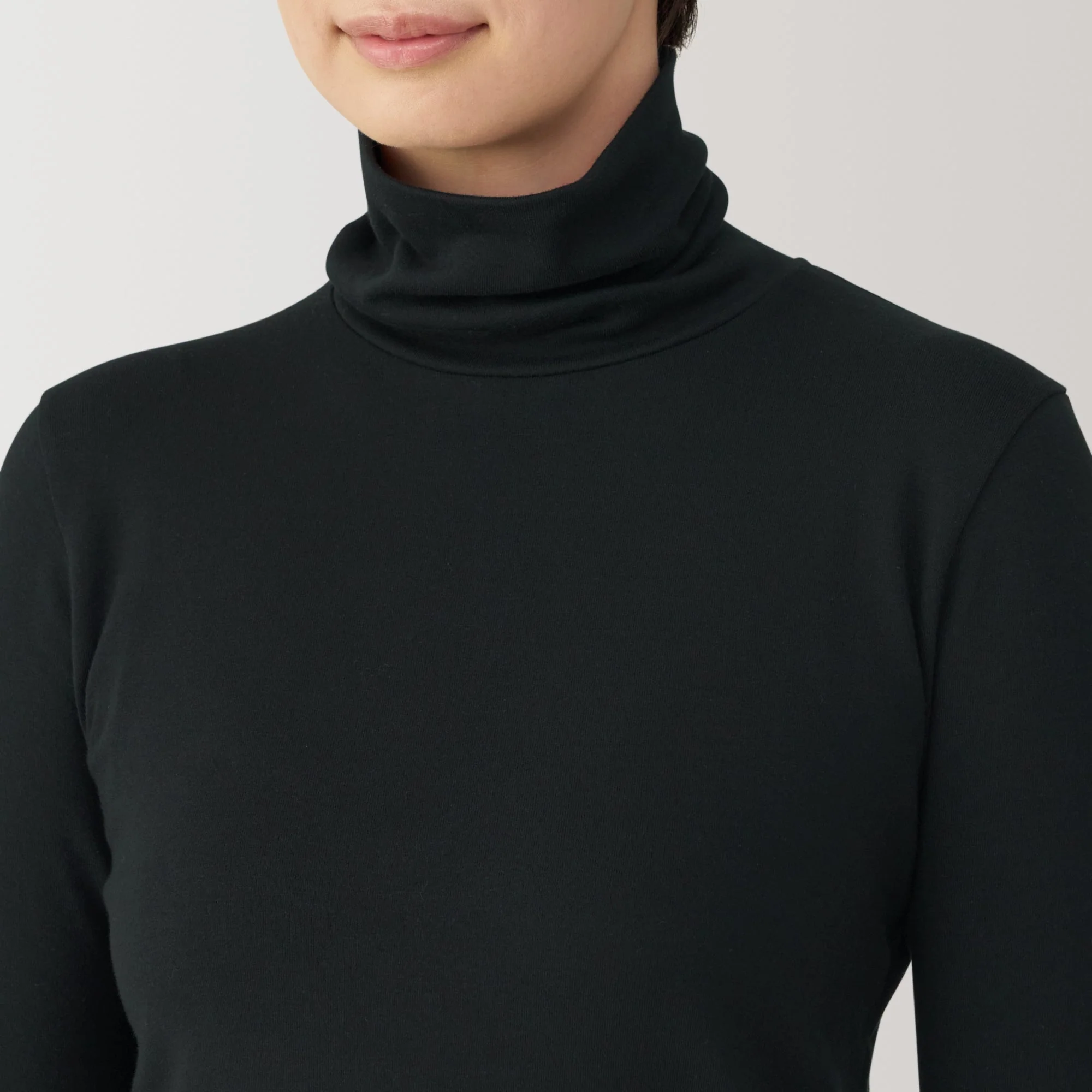 Women's Brushed Ribbed Turtleneck T-Shirt - Image 8