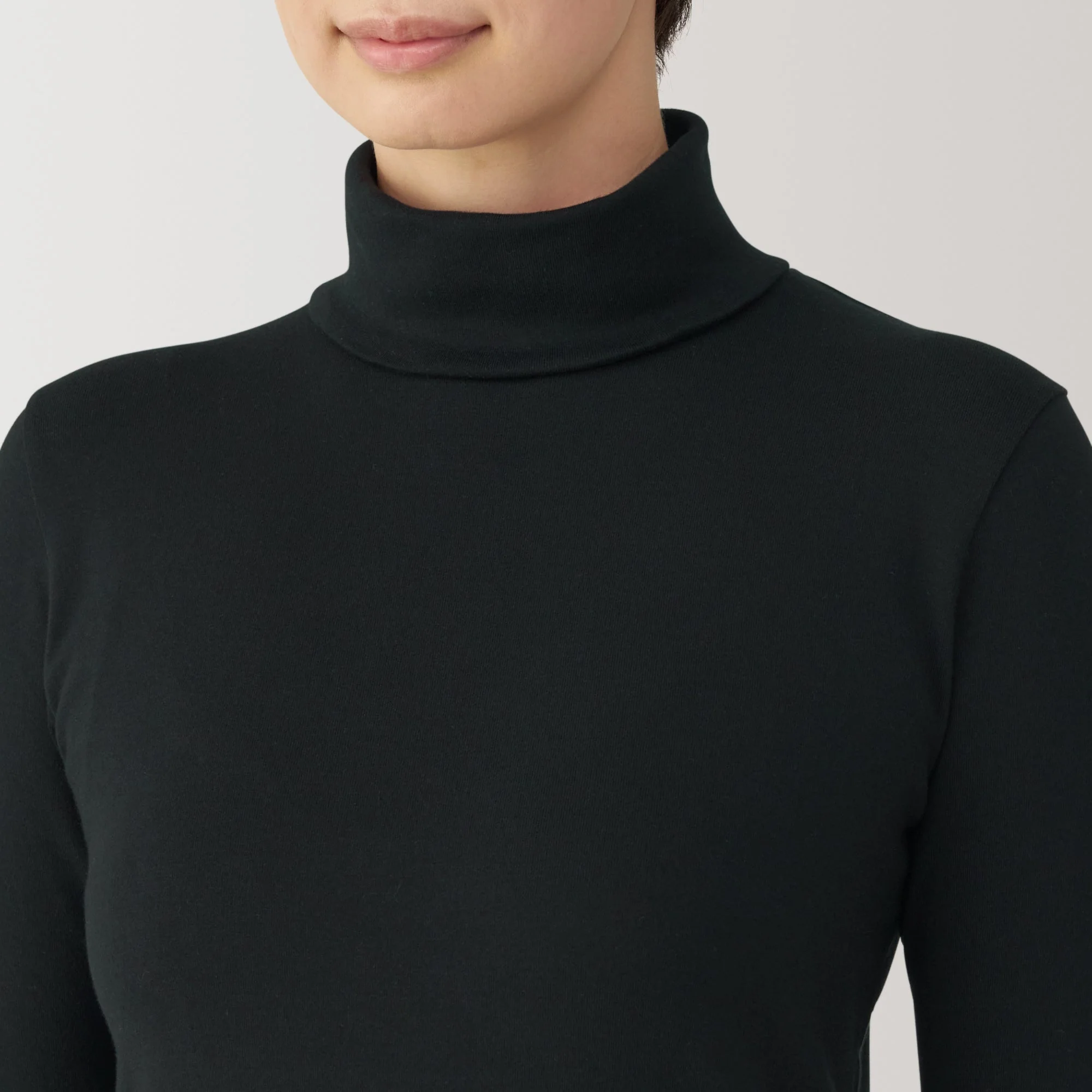 Women's Brushed Ribbed Turtleneck T-Shirt - Image 9