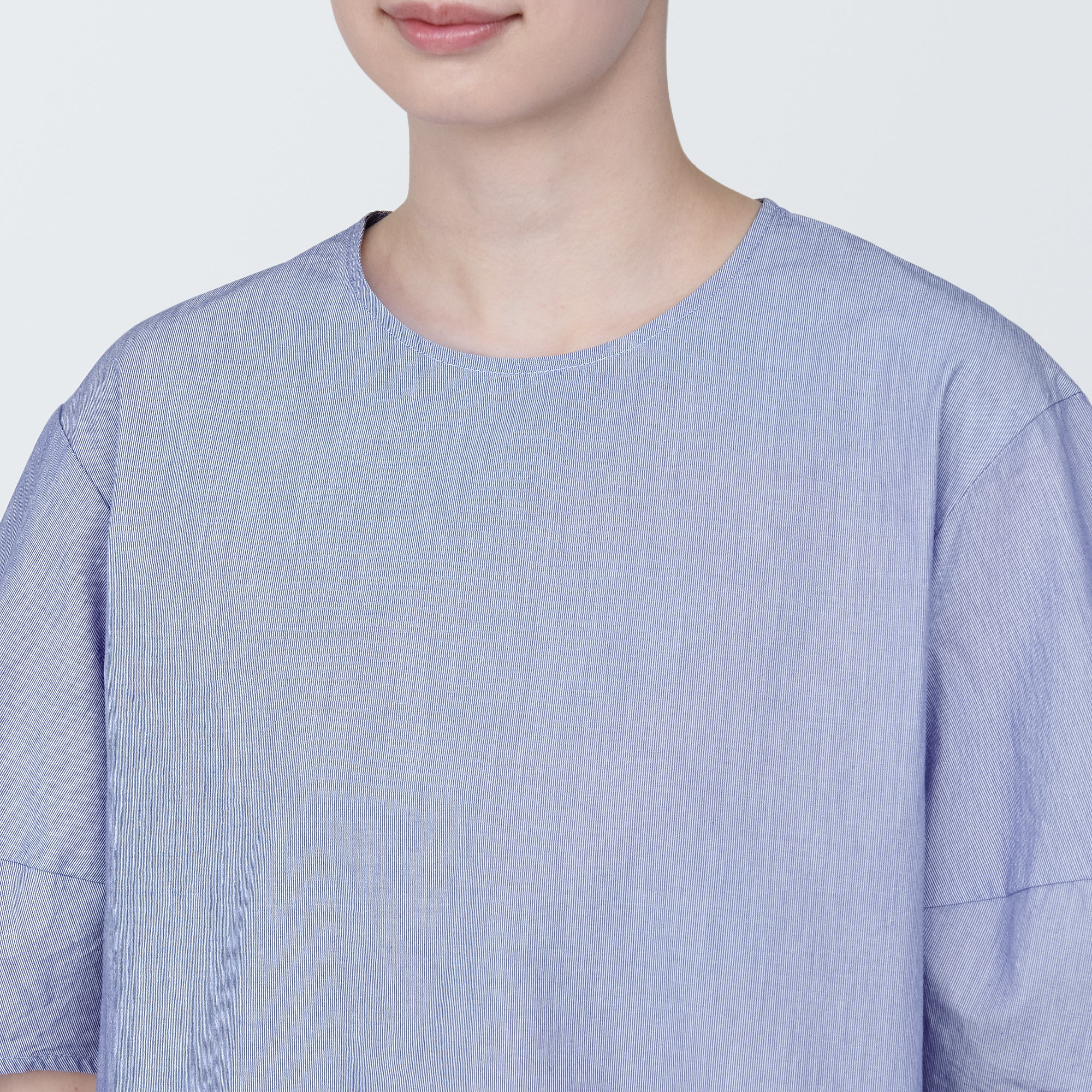 Women's Cool Touch Broadcloth Short Sleeve Striped Blouse - Image 17