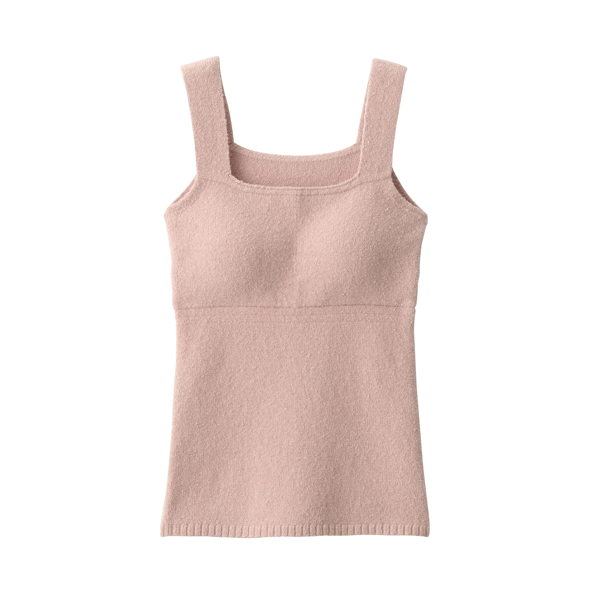 Women's Cotton Blend Cozy Knit Bra Tank Top - Image 2