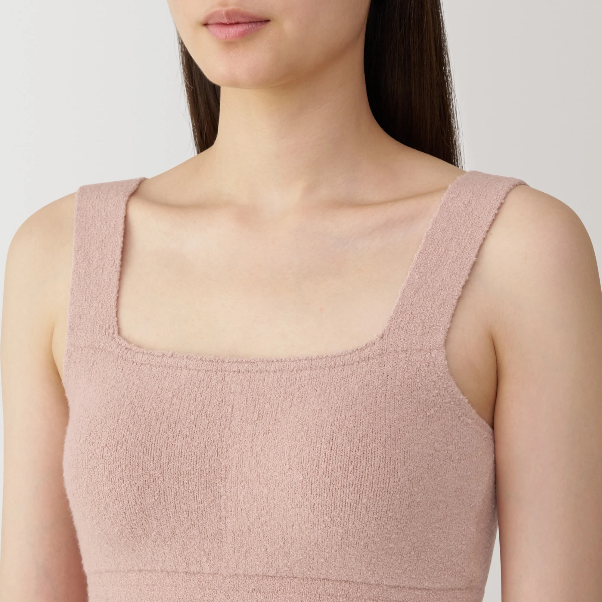 Women's Cotton Blend Cozy Knit Bra Tank Top - Image 7