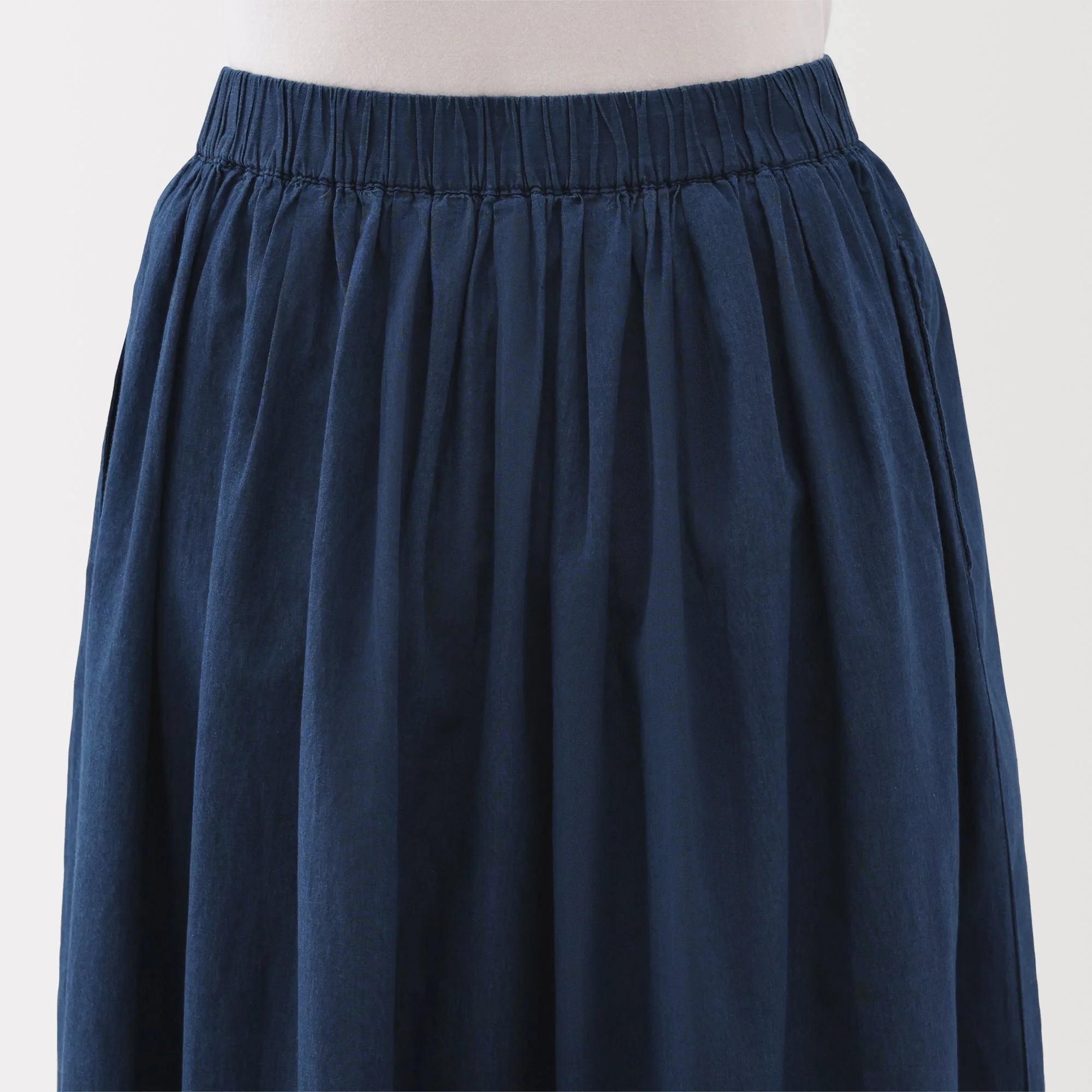 Women's Cotton Voile Gather Maxi-Skirt - Image 8