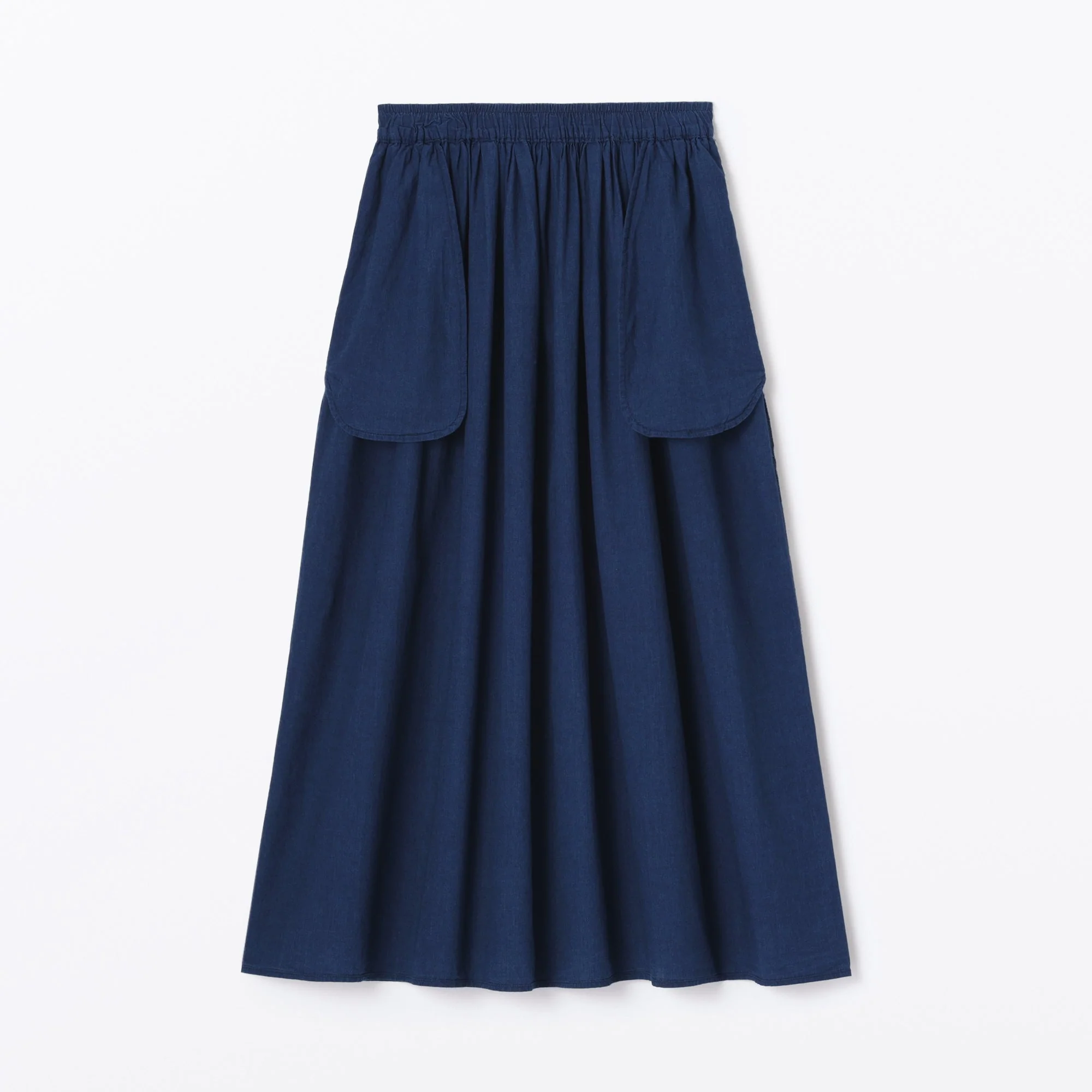 Women's Cotton Voile Gather Maxi-Skirt - Image 9