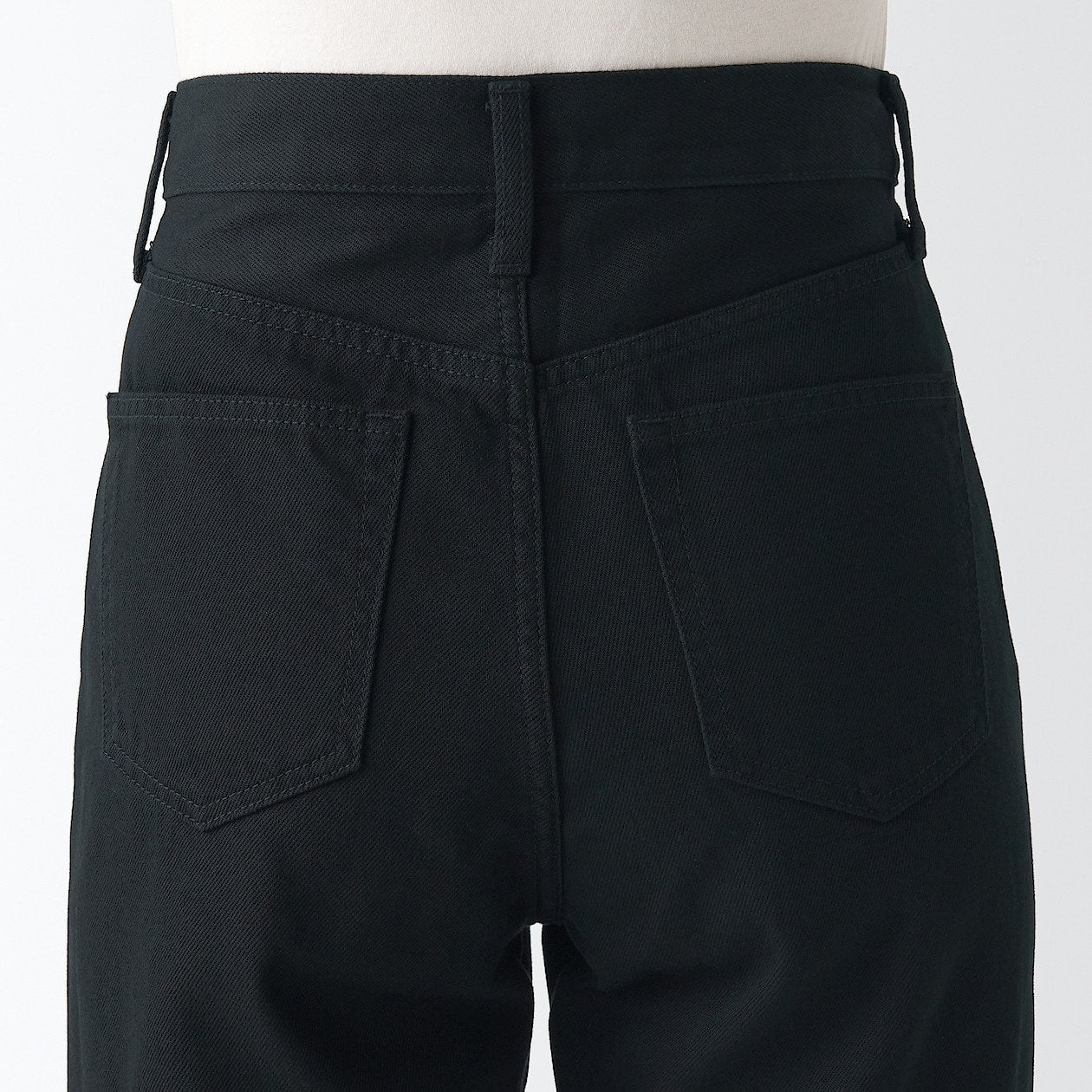 Women's Denim Regular Pants Black - Image 9