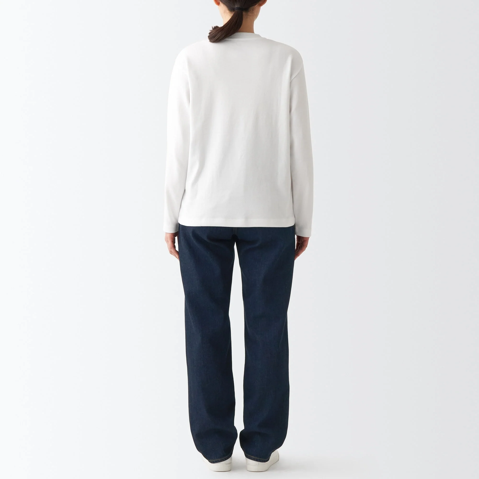 Women's Denim Regular Pants Dark Navy (L 30inch / 77cm) - Image 7
