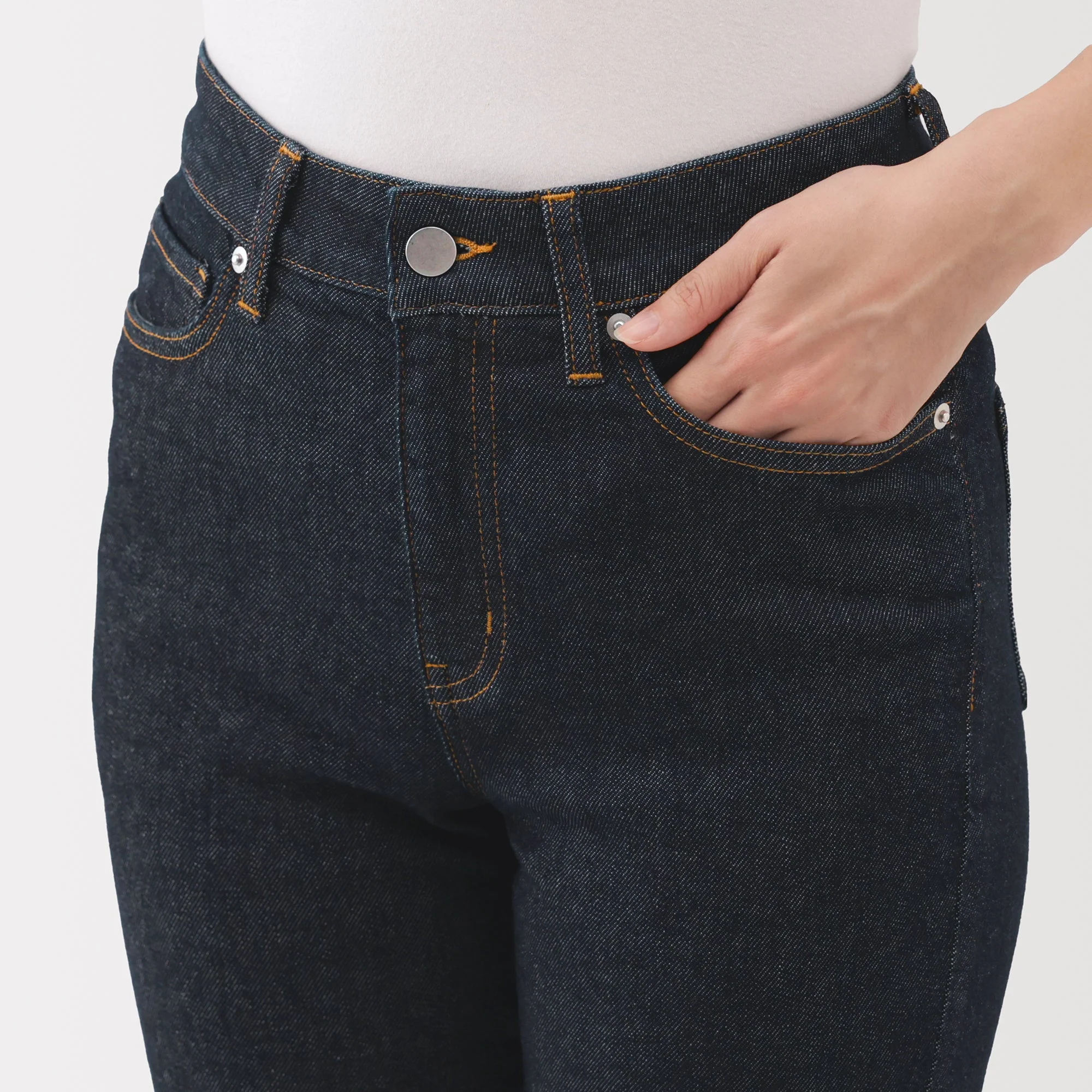 Women's Denim Slim Straight Pants - Image 7