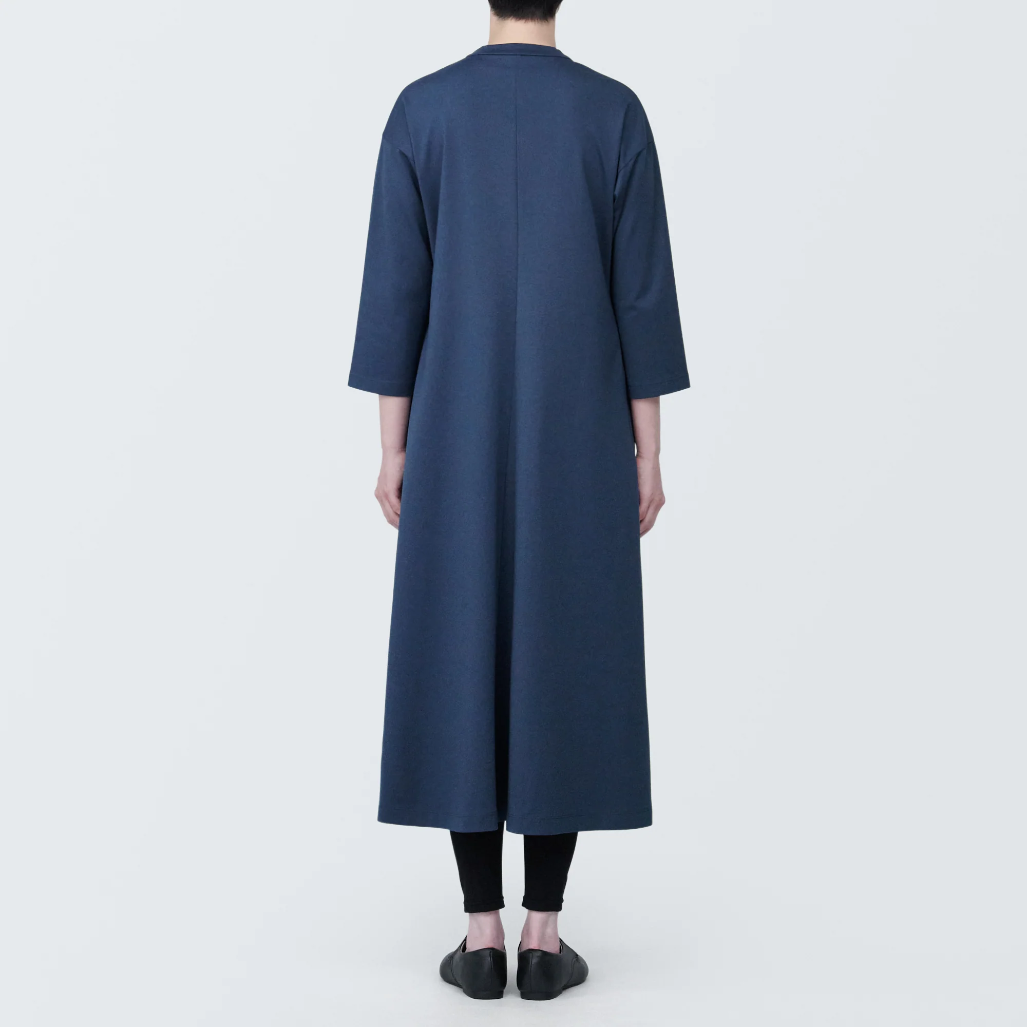 Women's Double Knitted V-Neck Dress - Image 6