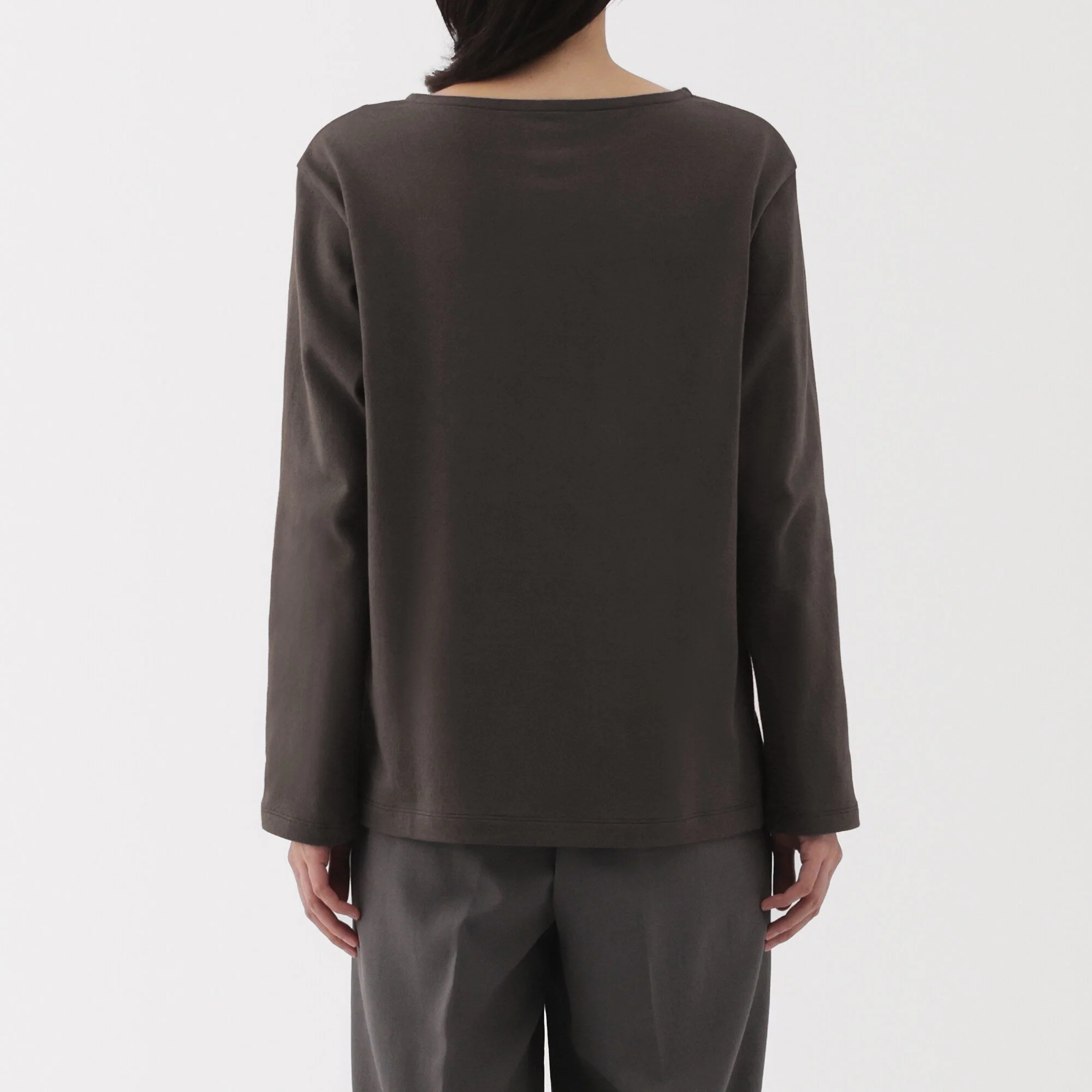Heavyweight Cotton Boatneck T-Shirt - Image 14