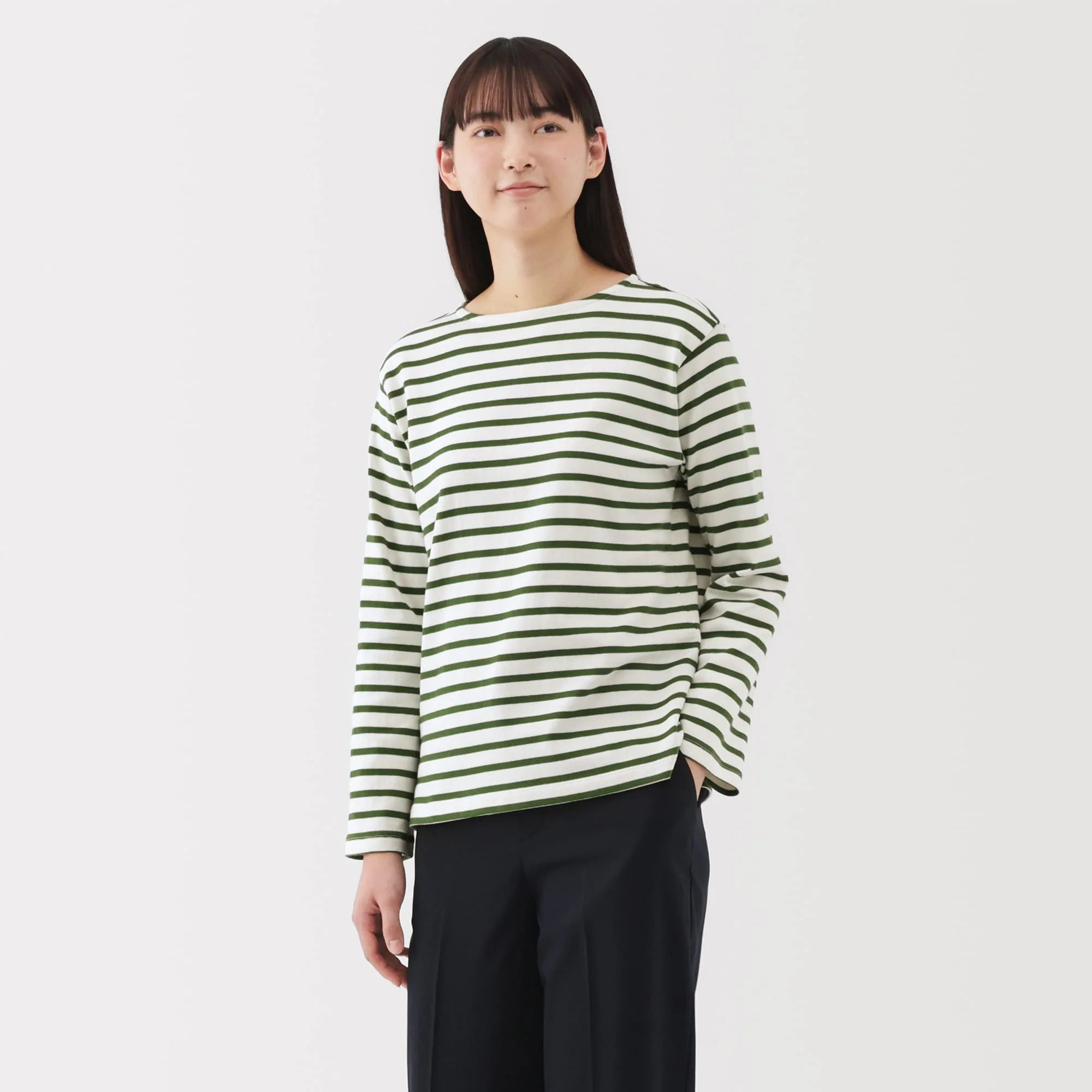 Heavyweight Cotton Boatneck T-Shirt - Image 19