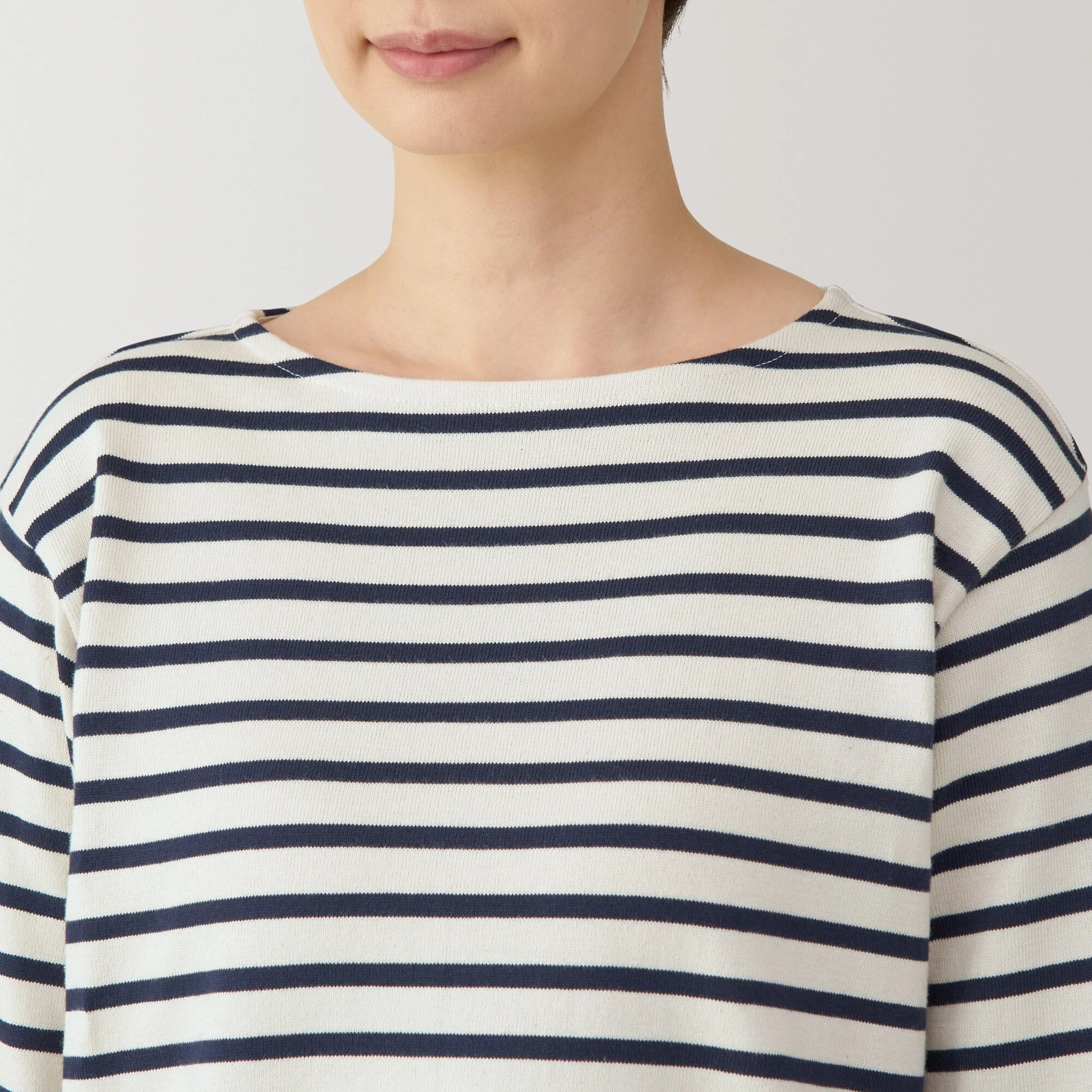 Heavyweight Cotton Boatneck T-Shirt - Image 47