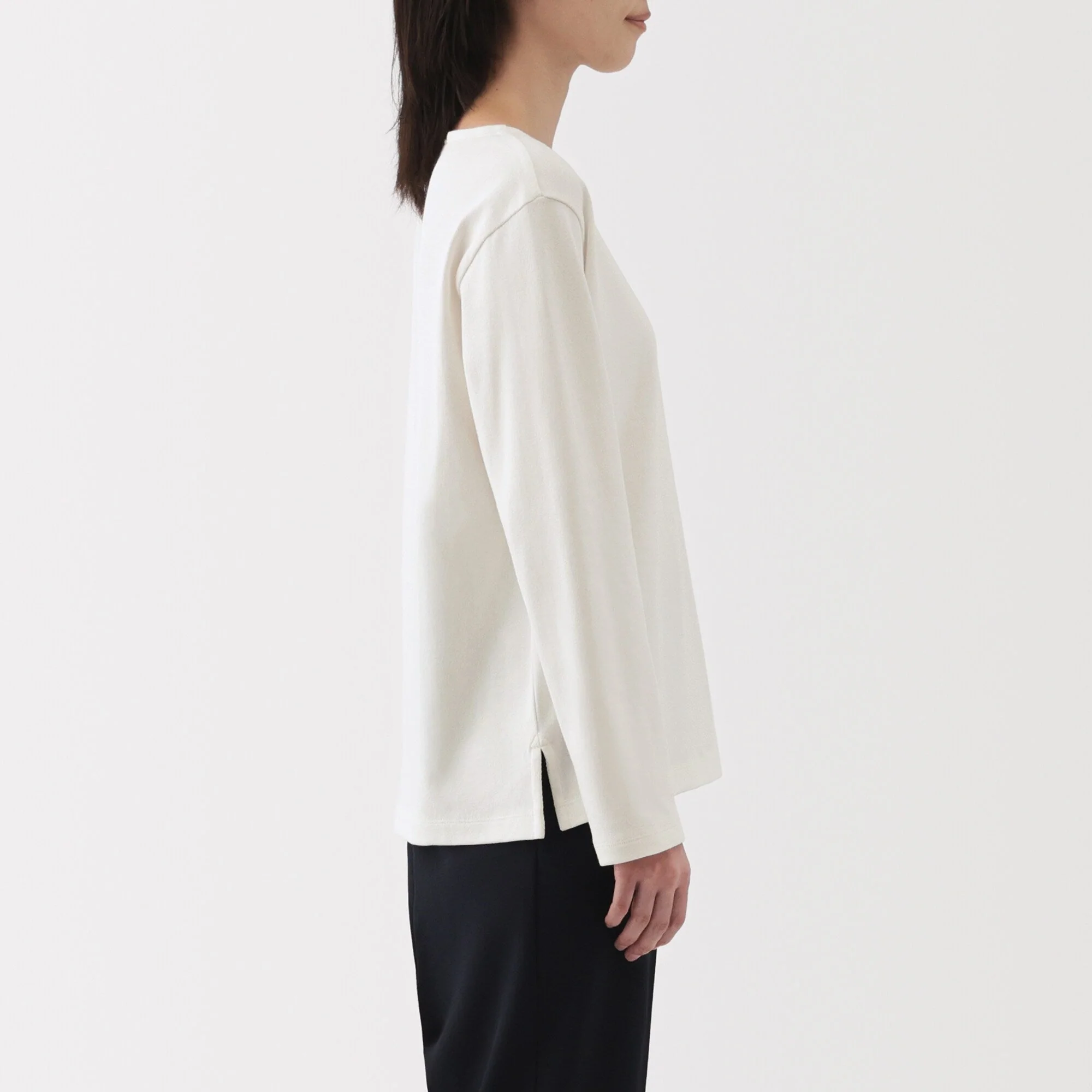 Heavyweight Cotton Boatneck T-Shirt - Image 5