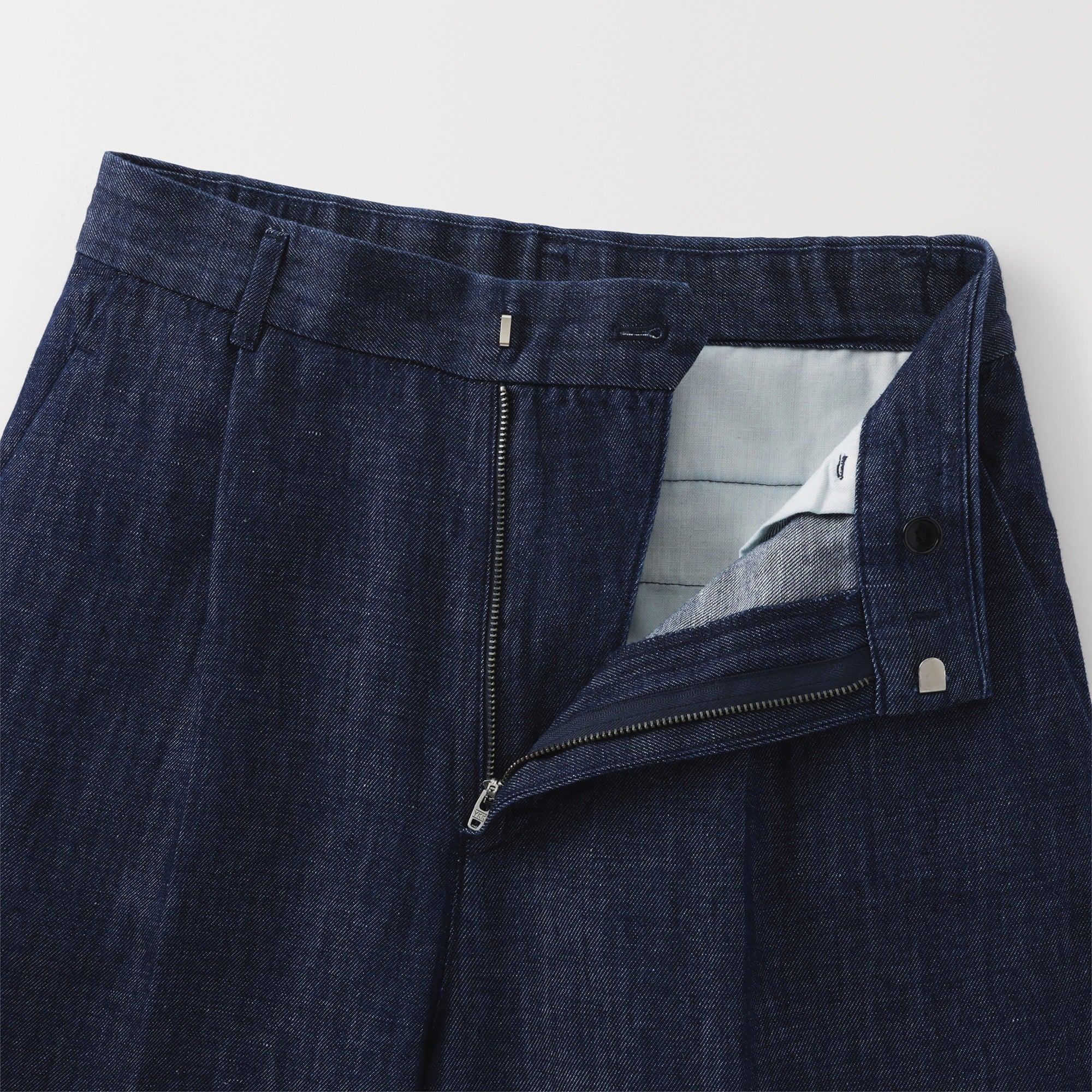 Women's Hemp Blend Denim Darted Wide Pants - Image 9