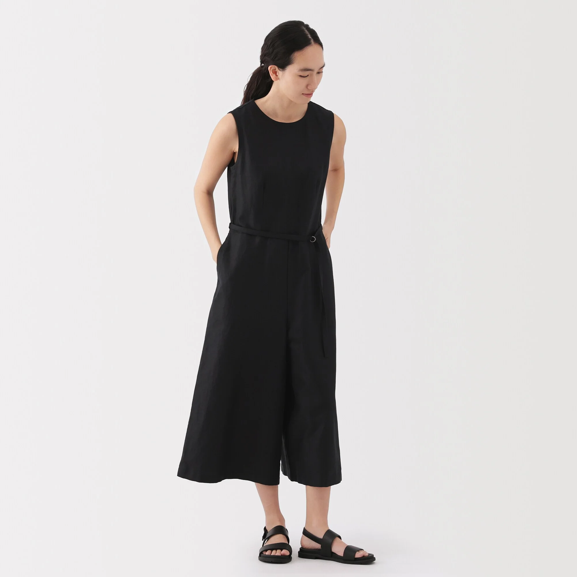 Women's Hemp Blend Twill Jumpsuit - Image 13
