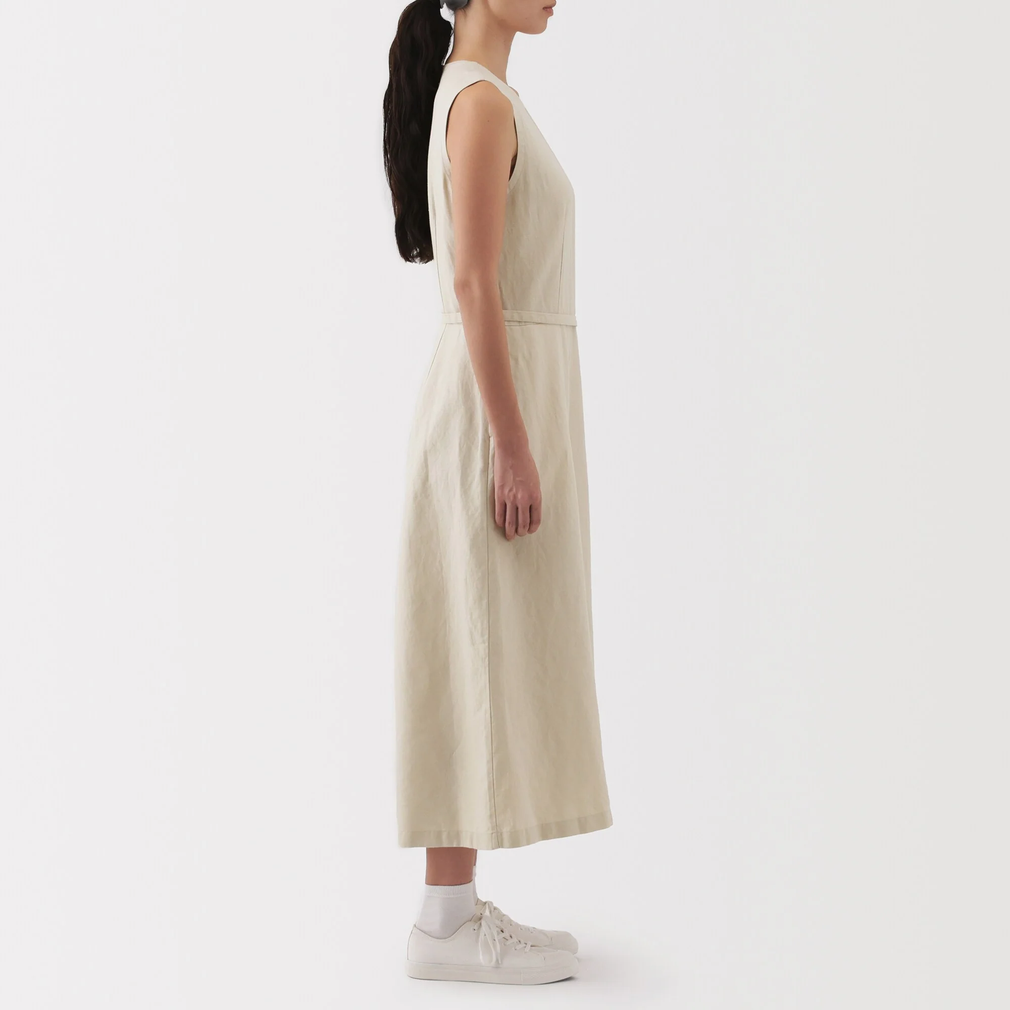Women's Hemp Blend Twill Jumpsuit - Image 5