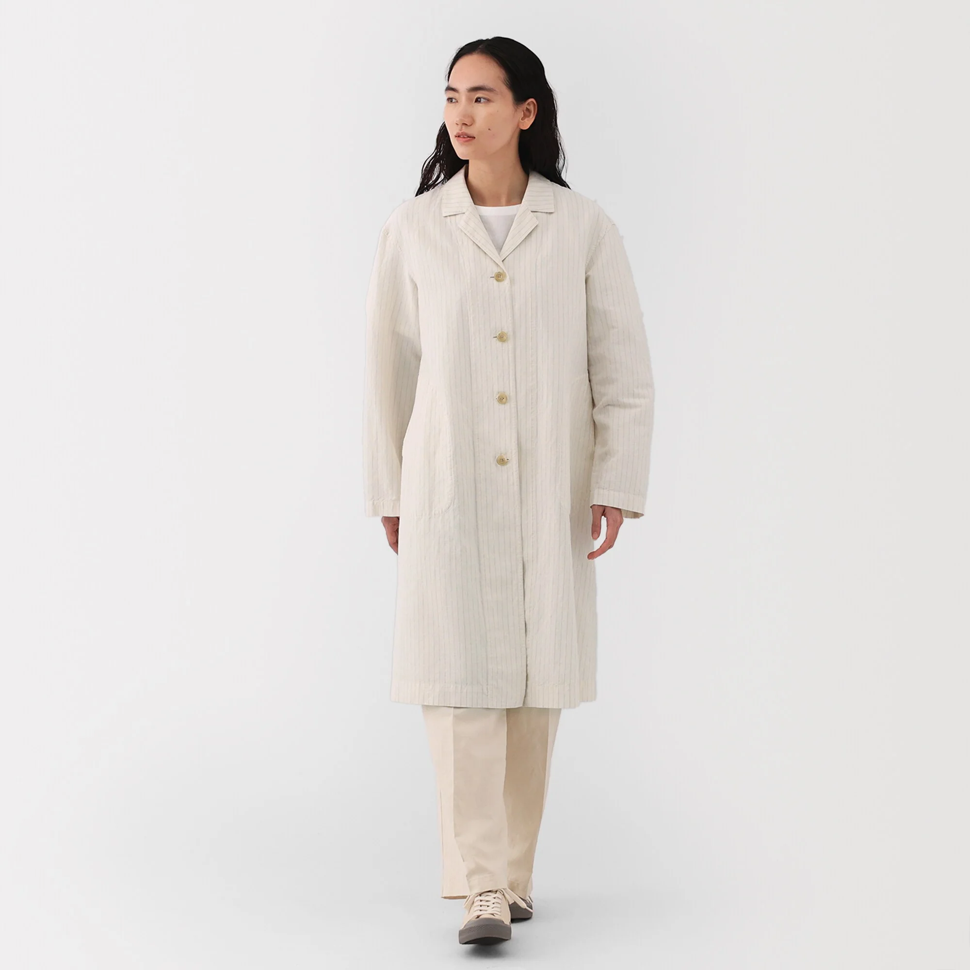Women's Hemp Cotton Coat - Image 4