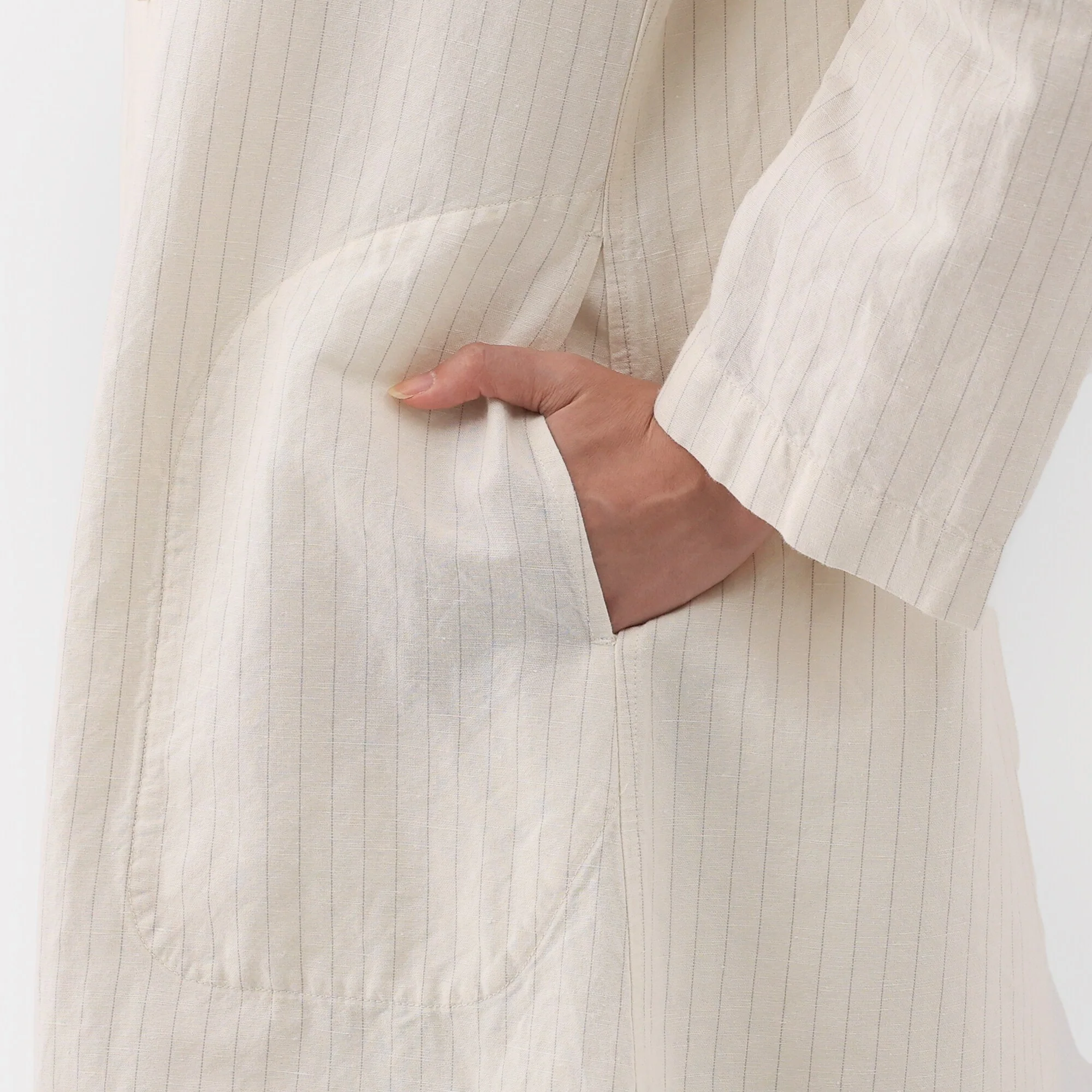 Women's Hemp Cotton Coat - Image 8